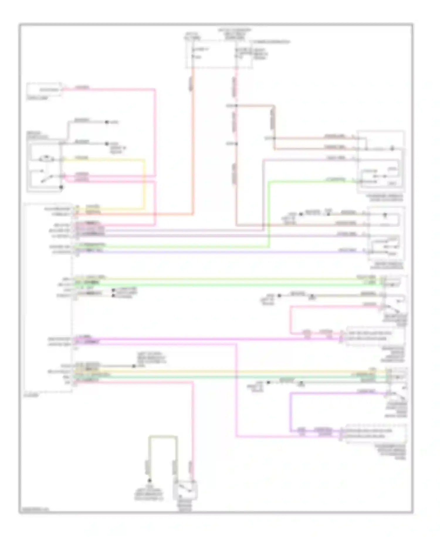 Challenger Dodge III (2008-2010): Power door locks circuit