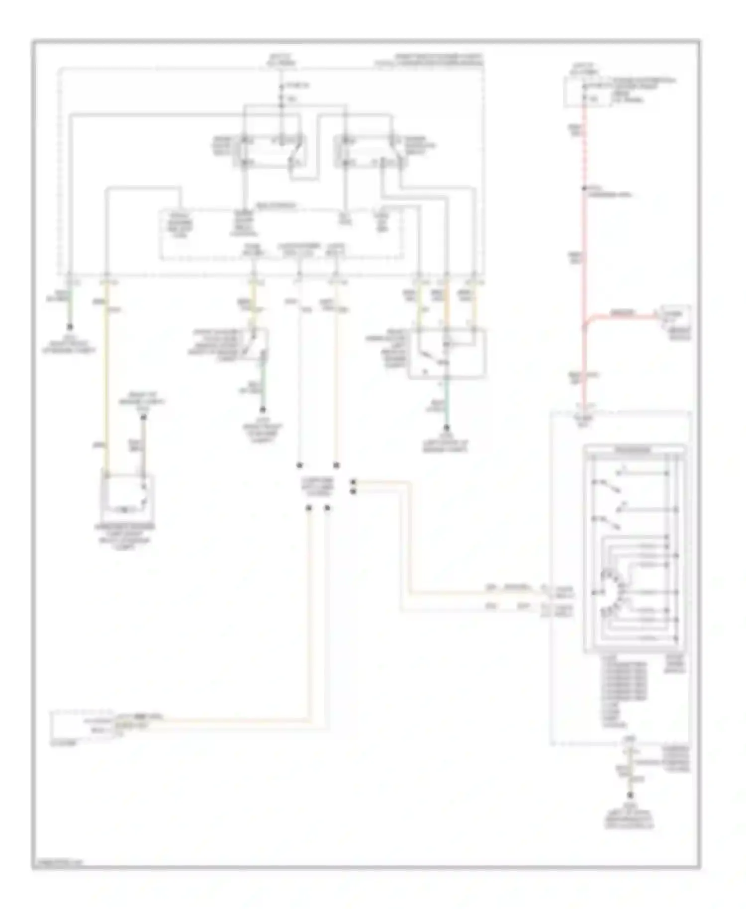 Challenger Dodge III (2008-2010): Wiper/washer circuit