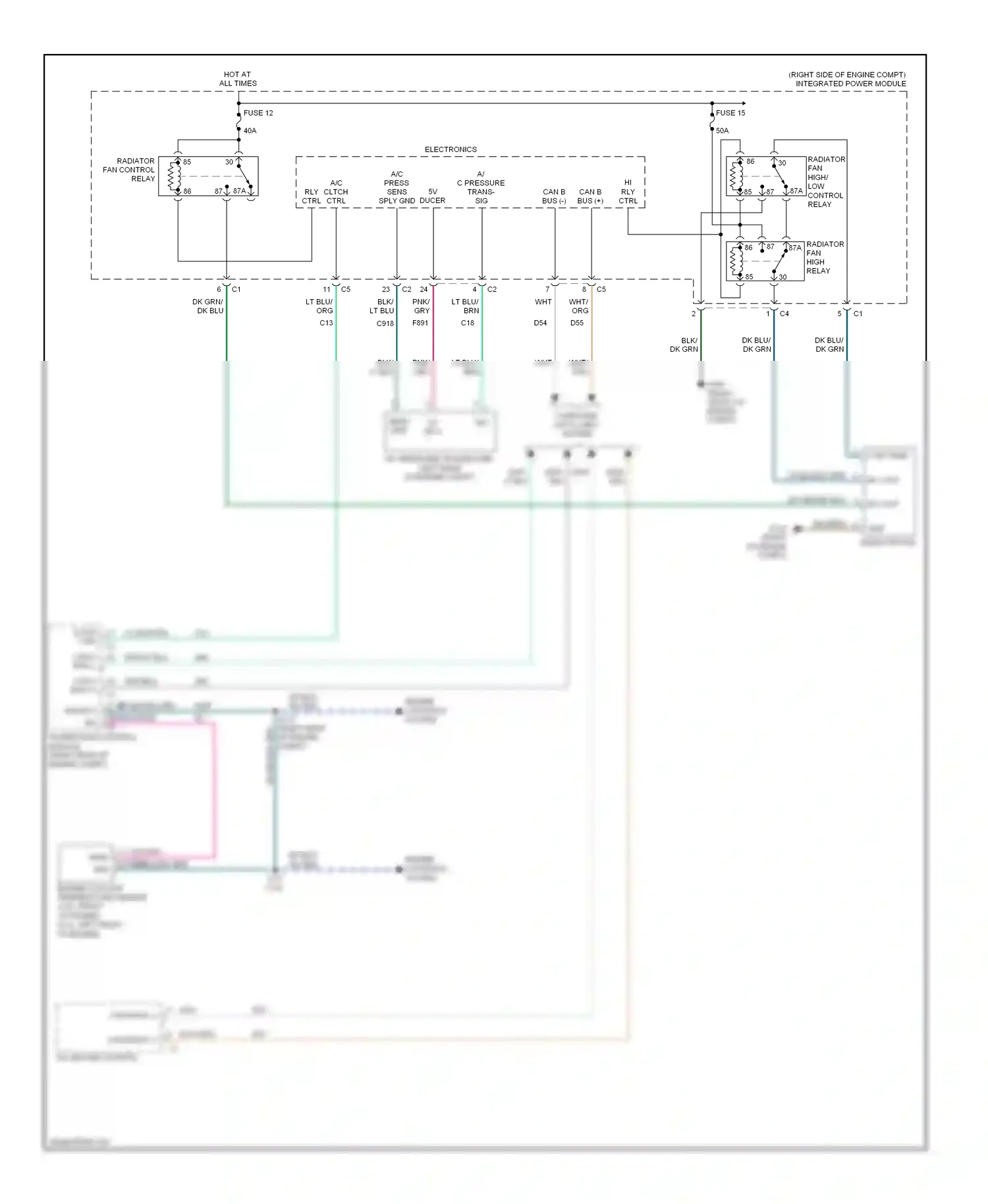 Dodge Challenger III (2008-2010) cltch ctrl wiring diagram  (1 of 2)