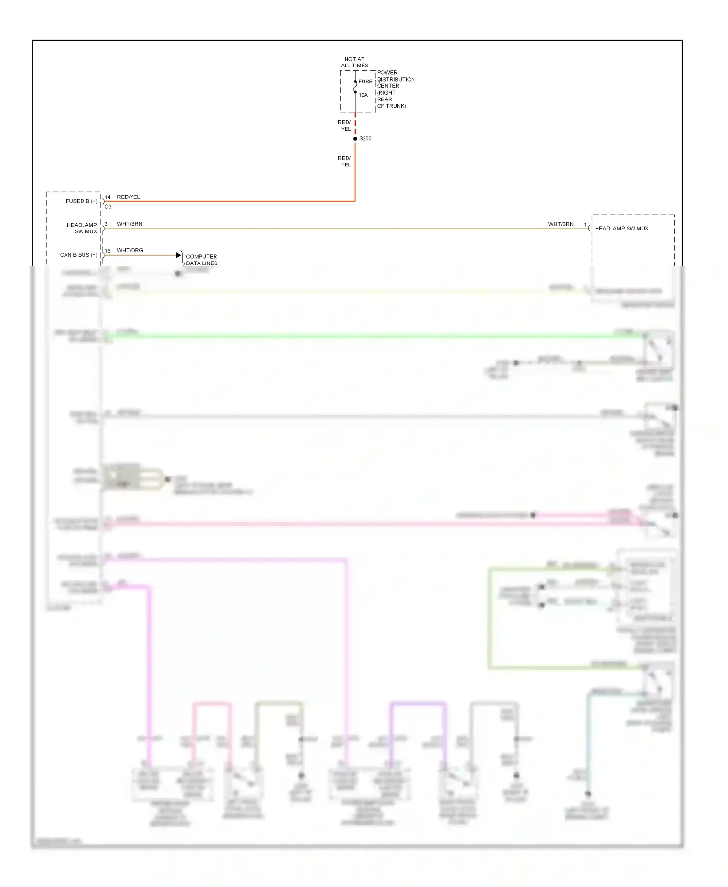 Dodge Challenger III (2008-2010) computer data lines system wiring diagram  (41 of 46)