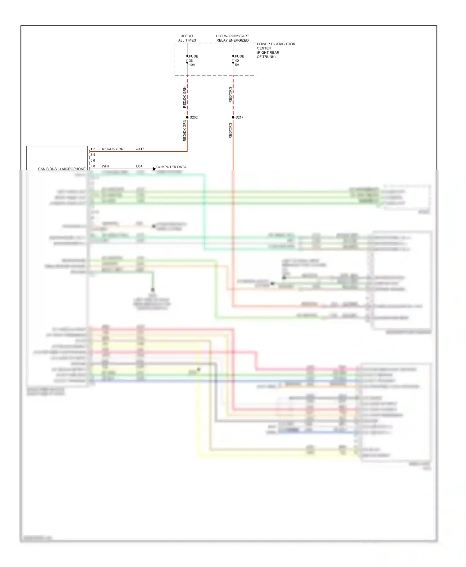 Dodge Challenger III (2008-2010) computer data lines system wiring diagram  (21 of 46)