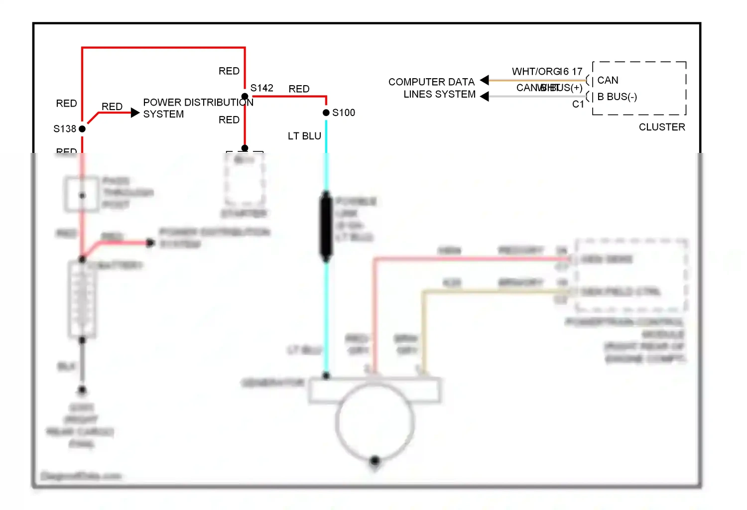 Dodge Challenger III (2008-2010) computer data lines system wiring diagram  (31 of 46)
