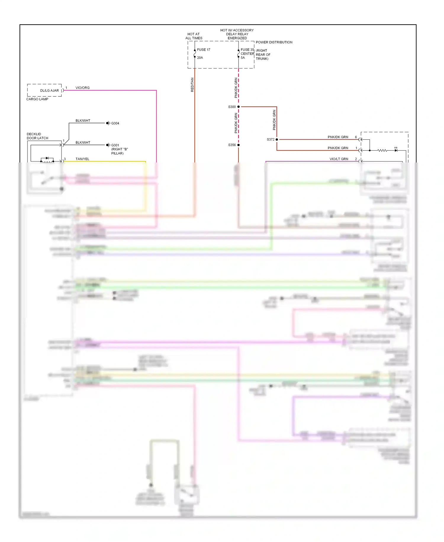 Dodge Challenger III (2008-2010) decklid release switch wiring diagram  (4 of 4)