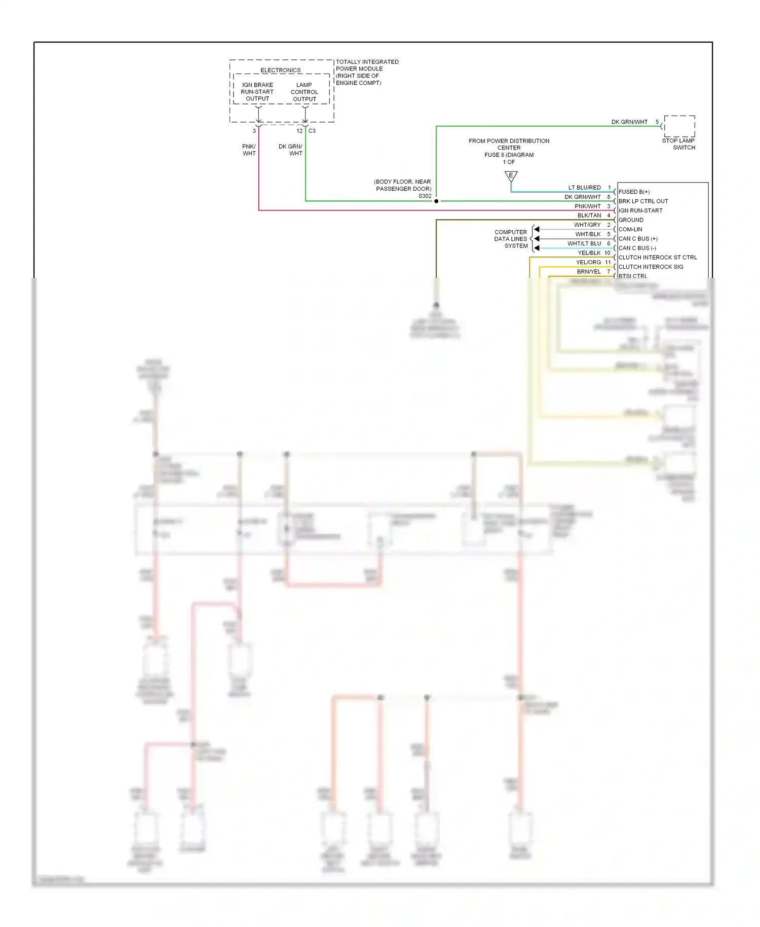 Dodge Challenger III (2008-2010) electronics wiring diagram  (13 of 19)