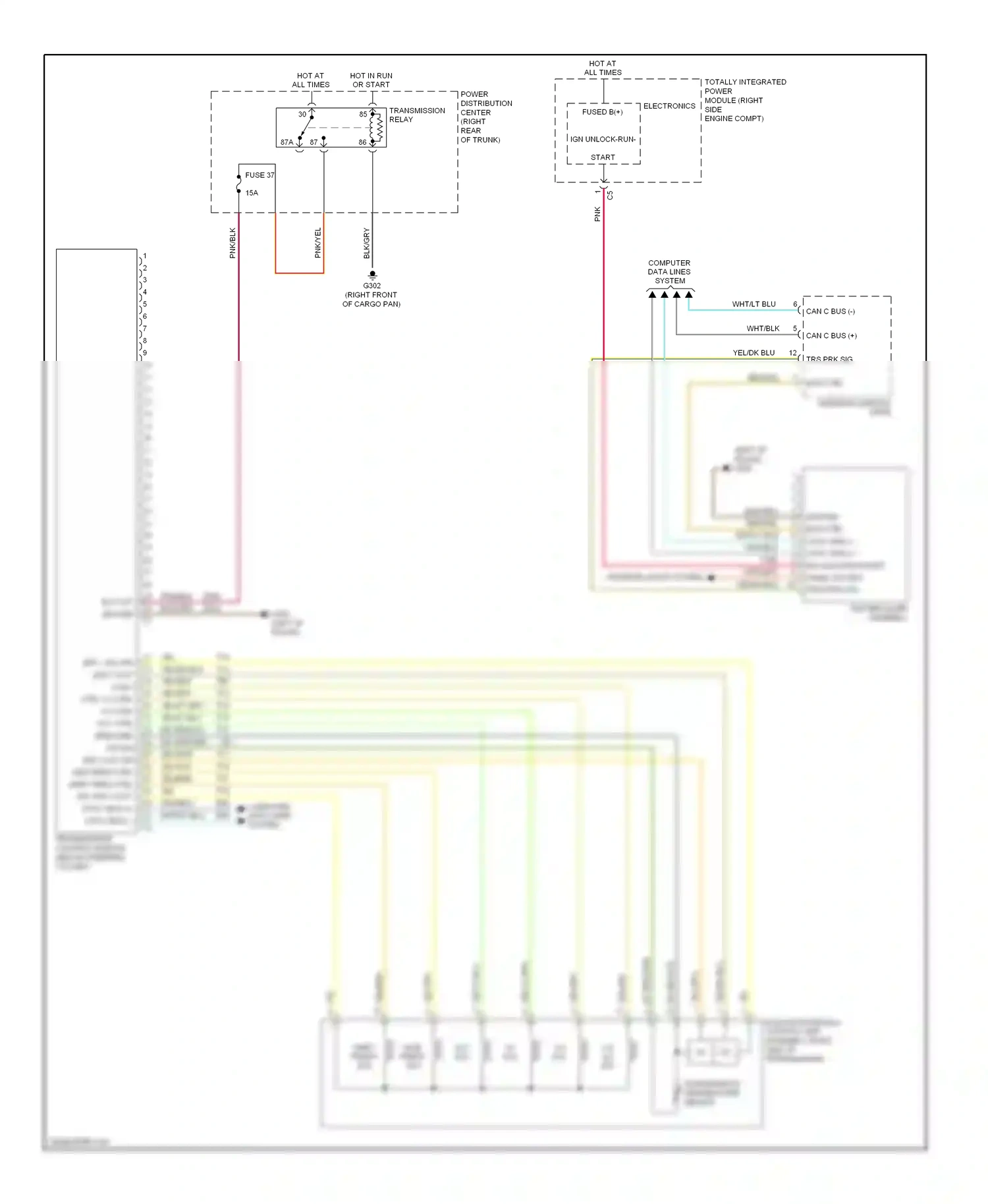Dodge Challenger III (2008-2010) electronics wiring diagram  (18 of 19)