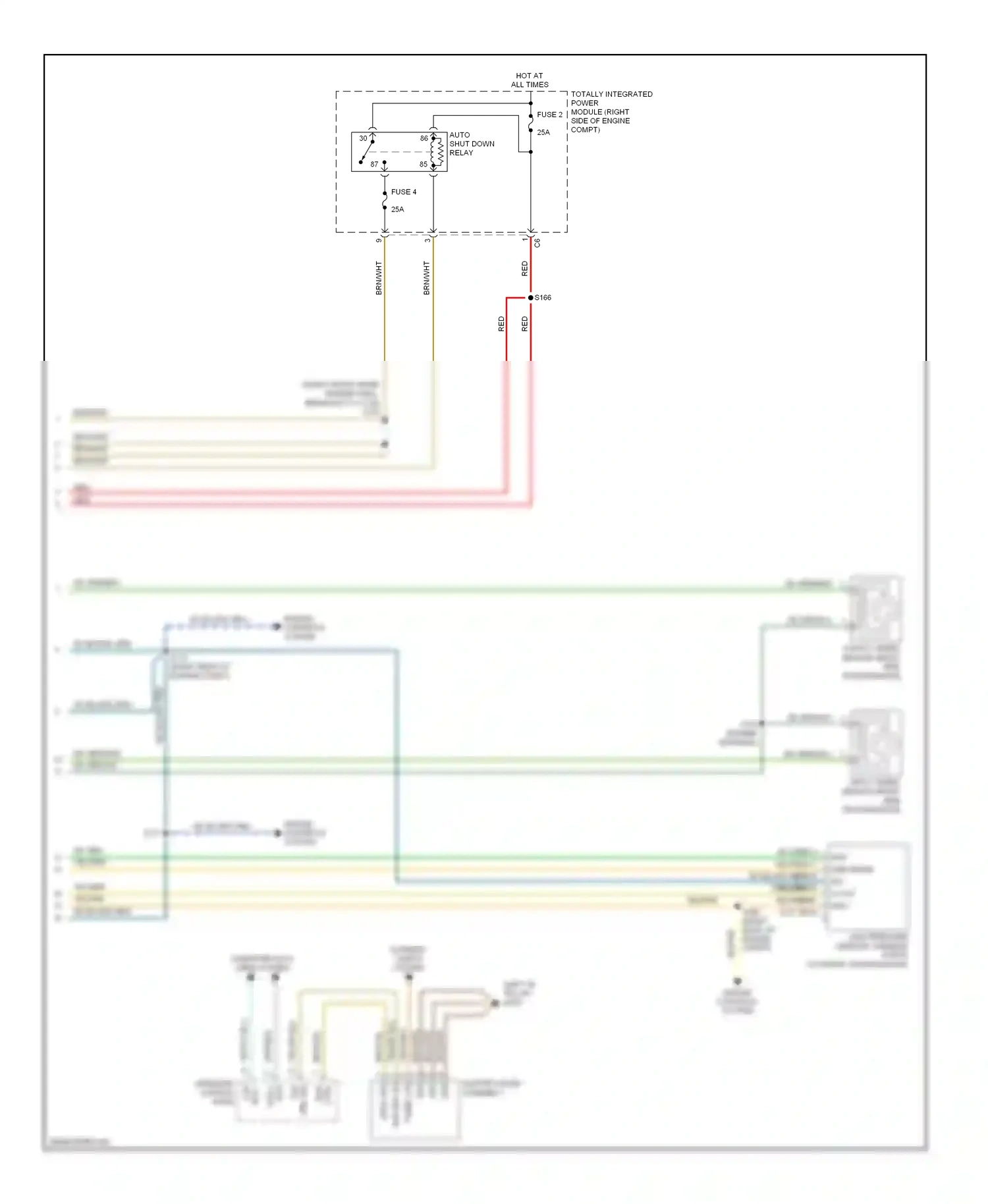 Dodge Challenger III (2008-2010) panel lps wiring diagram  (1 of 1)