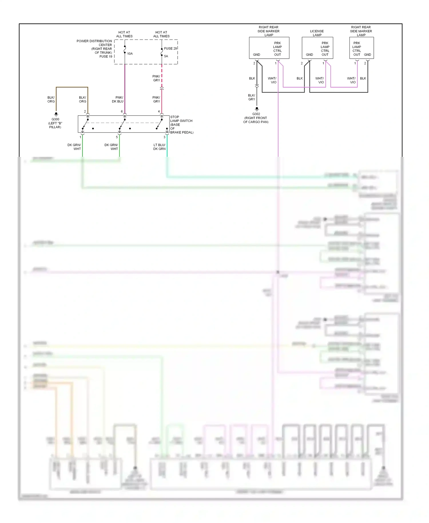 Dodge Challenger III (2008-2010) panel) wiring diagram  (2 of 2)