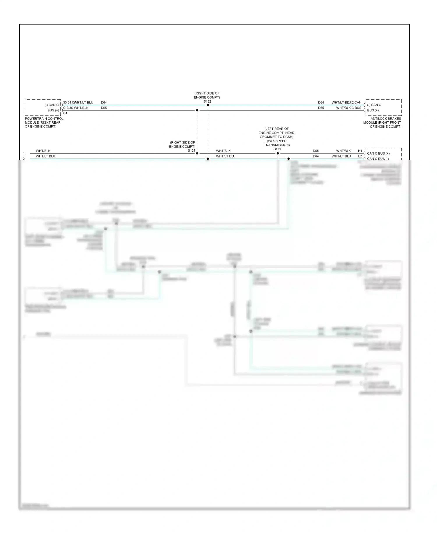 Dodge Challenger III (2008-2010) wireless ignition node wiring diagram  (3 of 11)