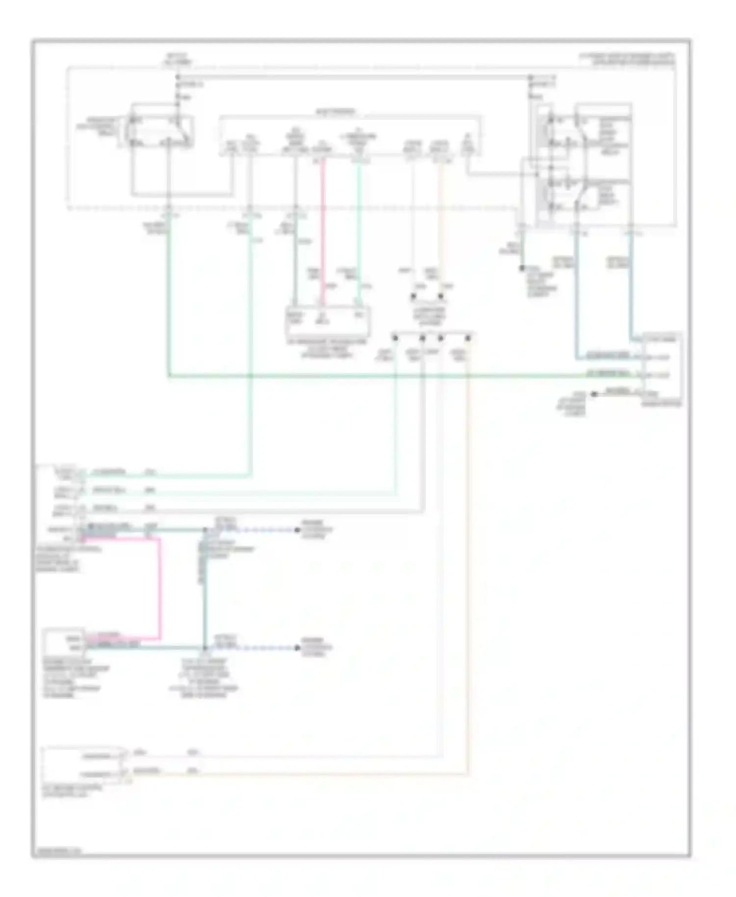 Charger Dodge V (2005-2010): Cooling fan circuit