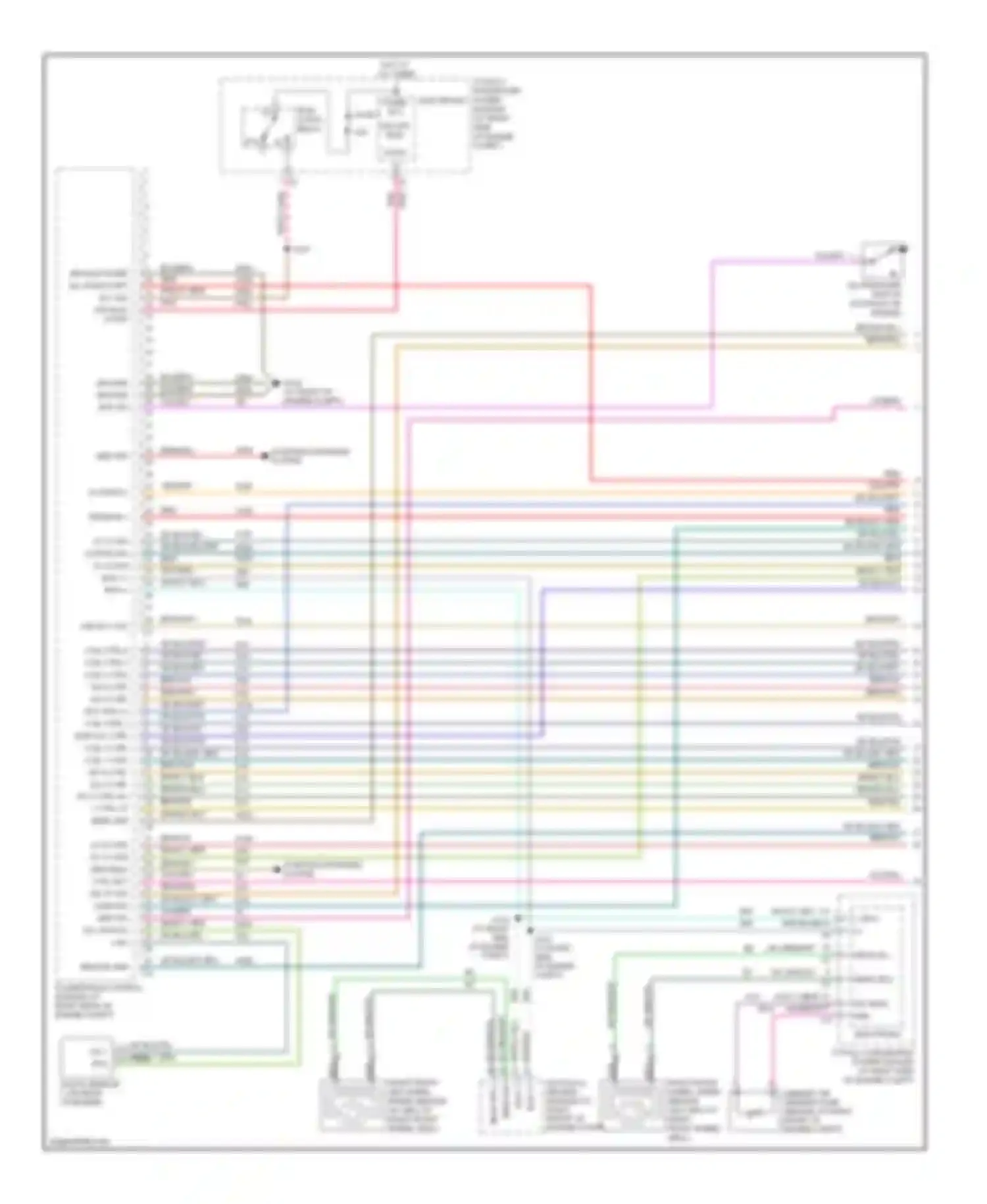 Charger Dodge V (2005-2010): Wiring diagram engine performance 2.7l (1 of 5)