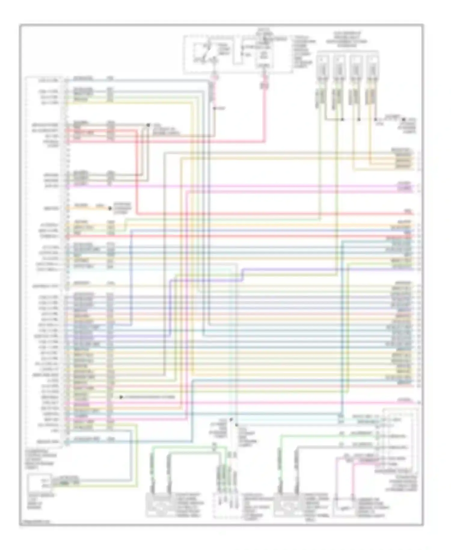 Charger Dodge V (2005-2010): Wiring diagram engine performance 5.7l (1 of 4)