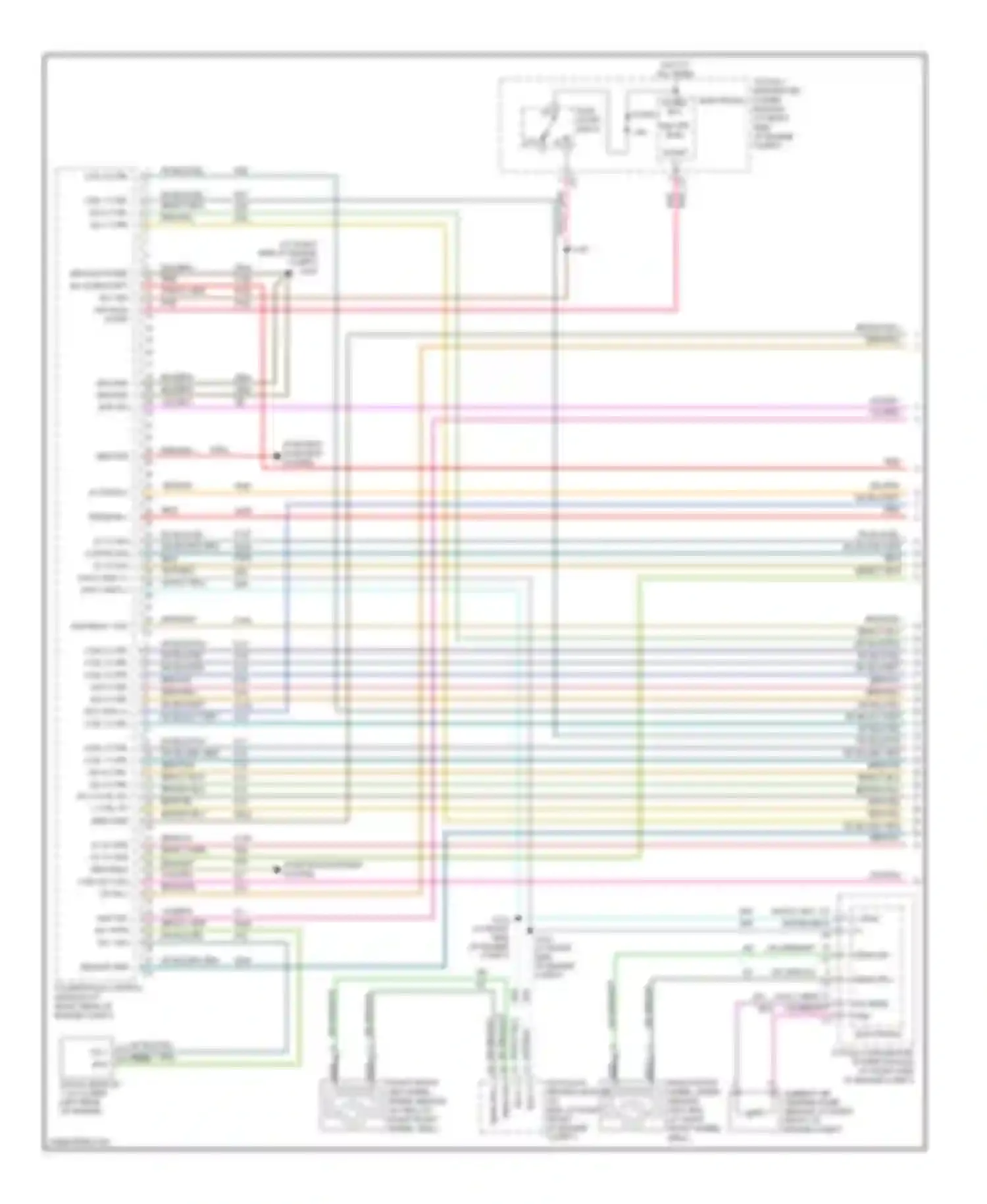 Charger Dodge V (2005-2010): Wiring diagram engine performance 6.1l (1 of 4)