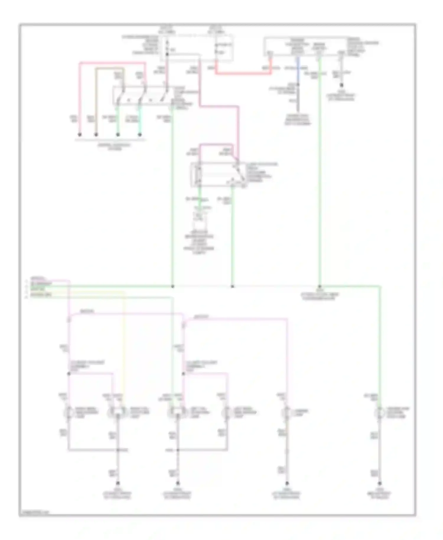 Charger Dodge V (2005-2010): Exterior lamps circuit (2 of 2)