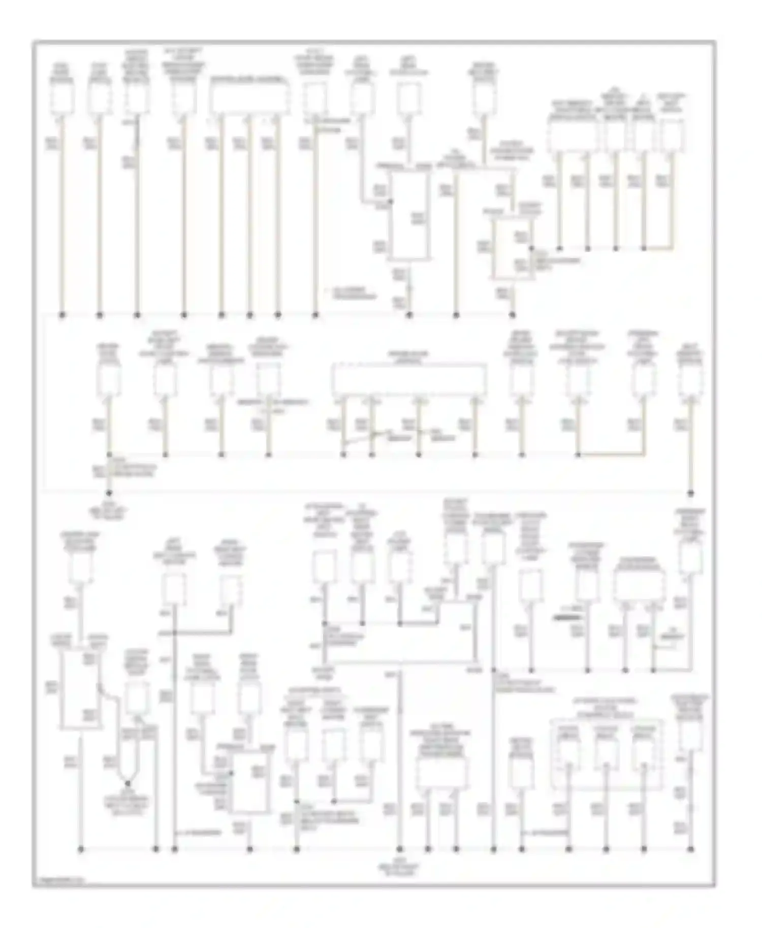 Charger Dodge V (2005-2010): Ground distribution circuit (3 of 4)