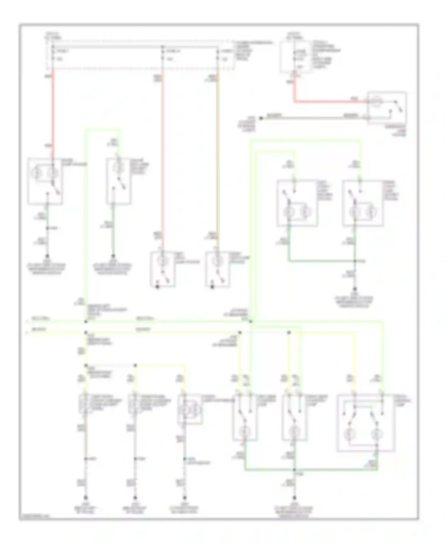 Charger Dodge V (2005-2010): Courtesy lamps circuit (2 of 2)