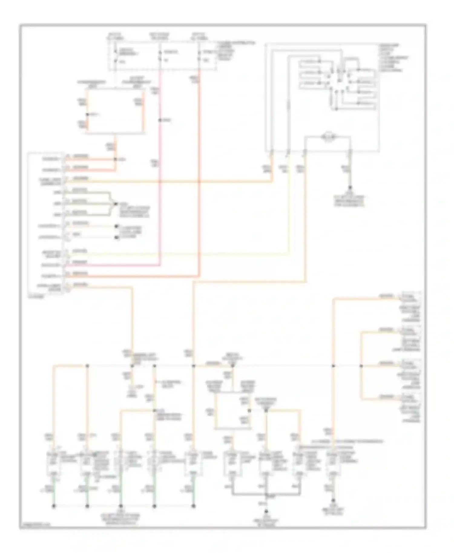 Charger Dodge V (2005-2010): Instrument illumination circuit