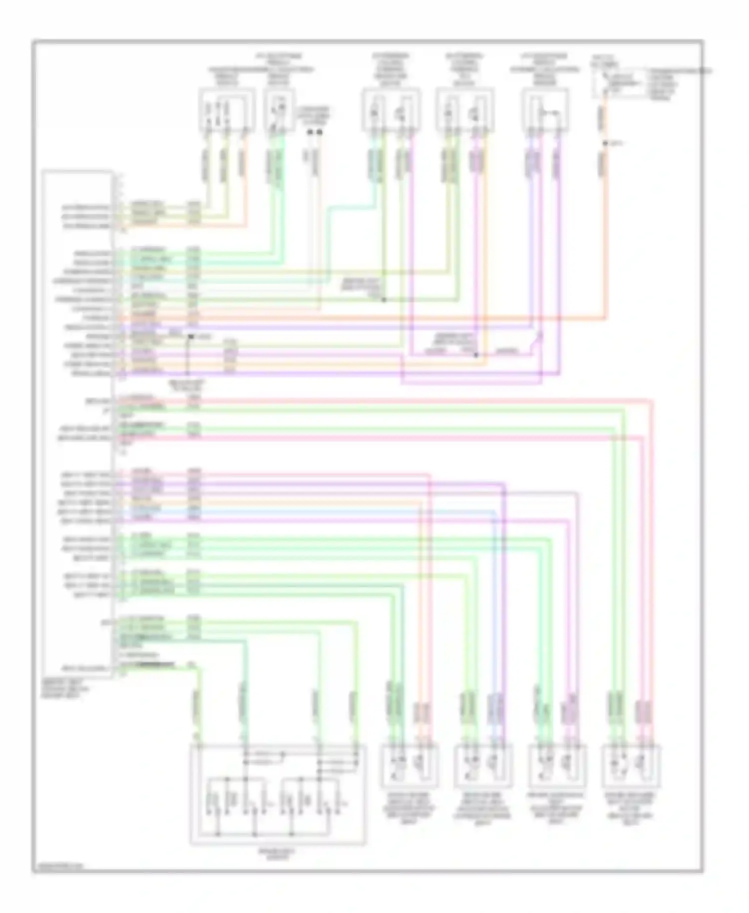 Charger Dodge V (2005-2010): Memory systems circuit (2 of 2)