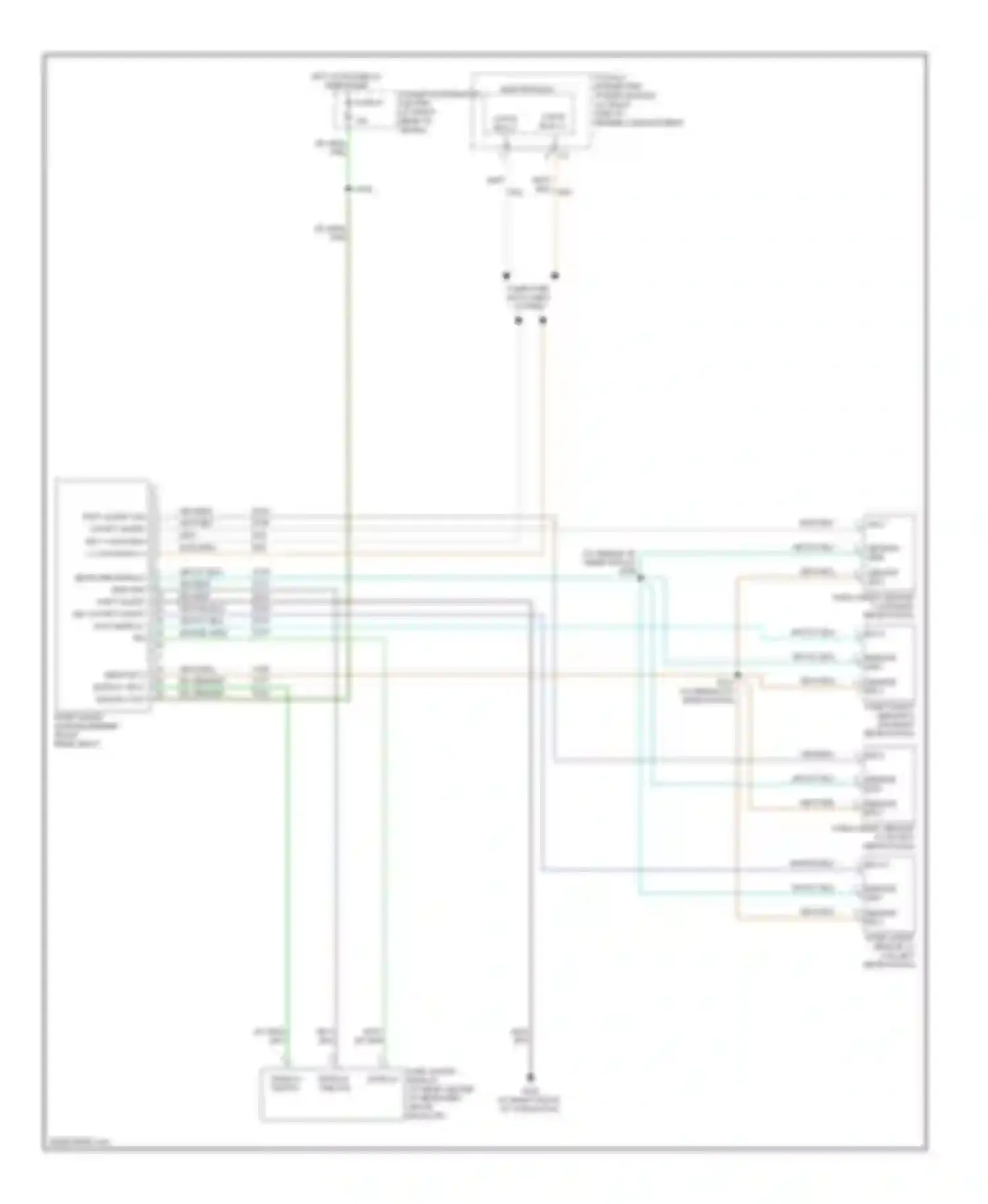 Charger Dodge V (2005-2010): Parking assistant circuit