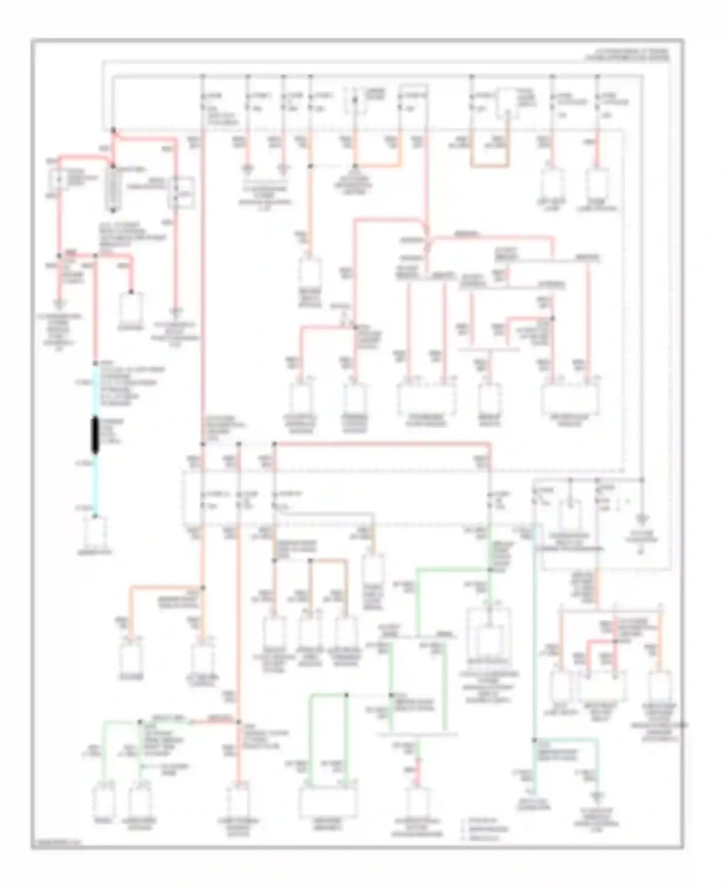 Charger Dodge V (2005-2010): Power distribution circuit (1 of 5)