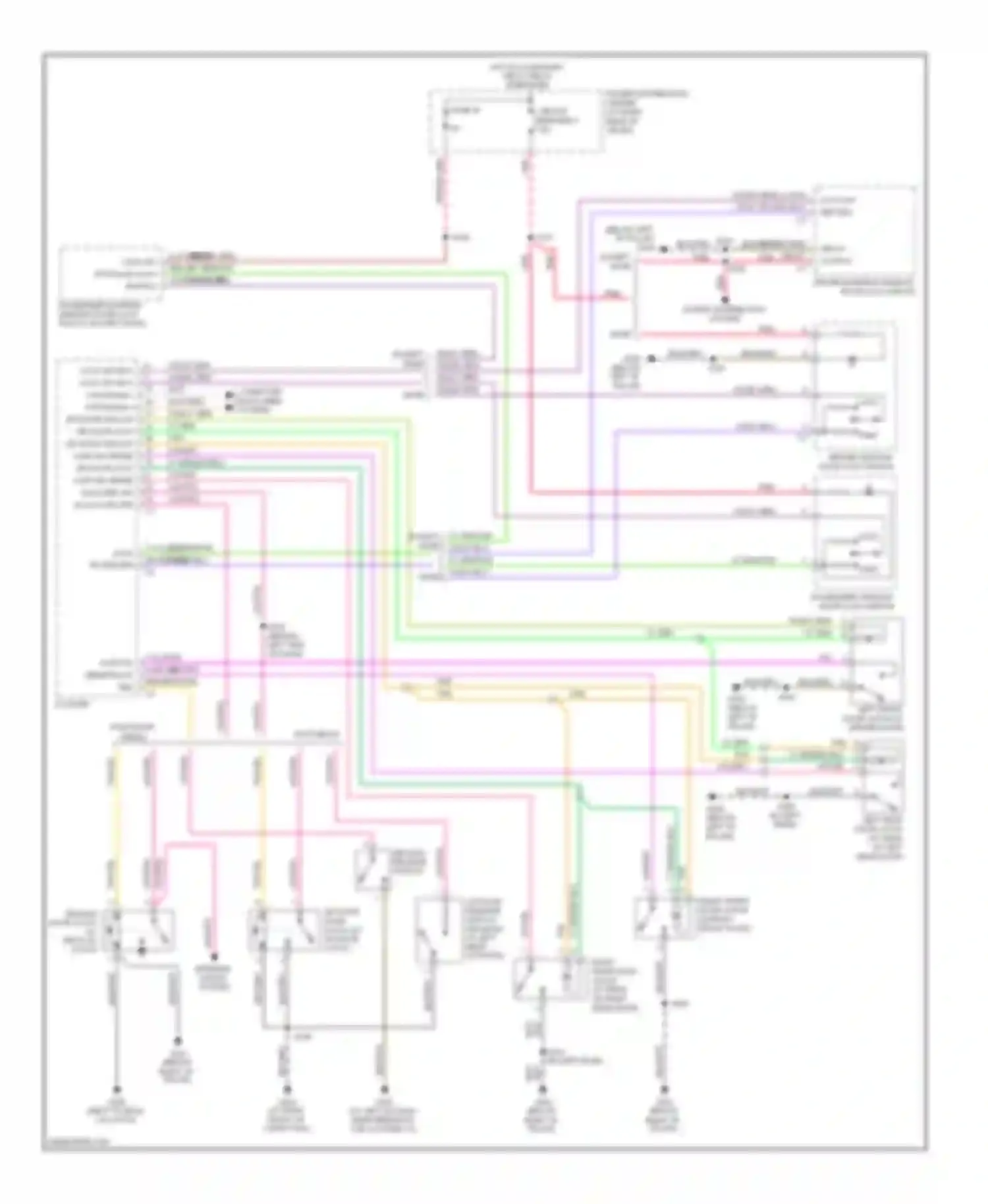 Charger Dodge V (2005-2010): Power door locks circuit