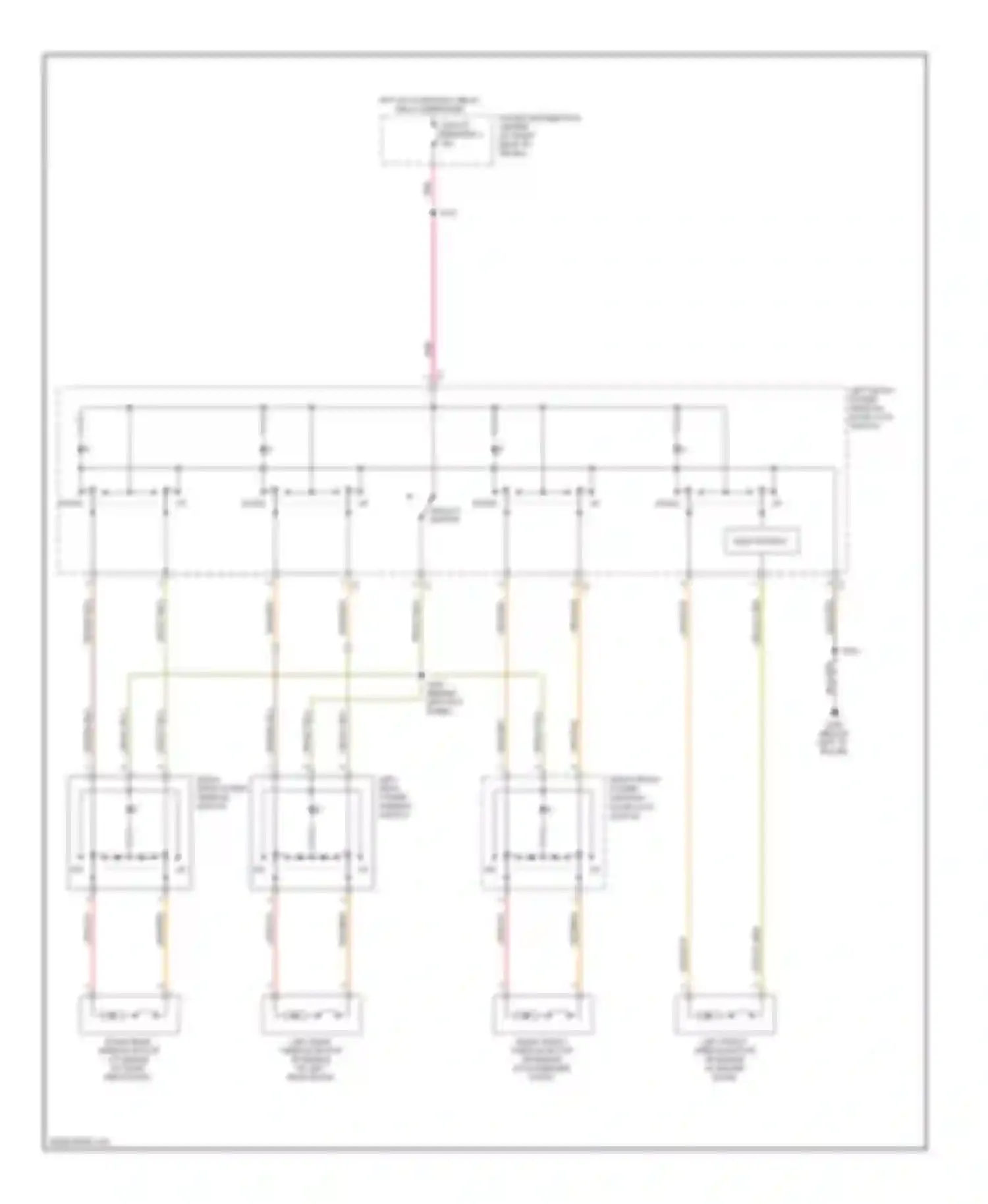 Charger Dodge V (2005-2010): Power windows circuit, base