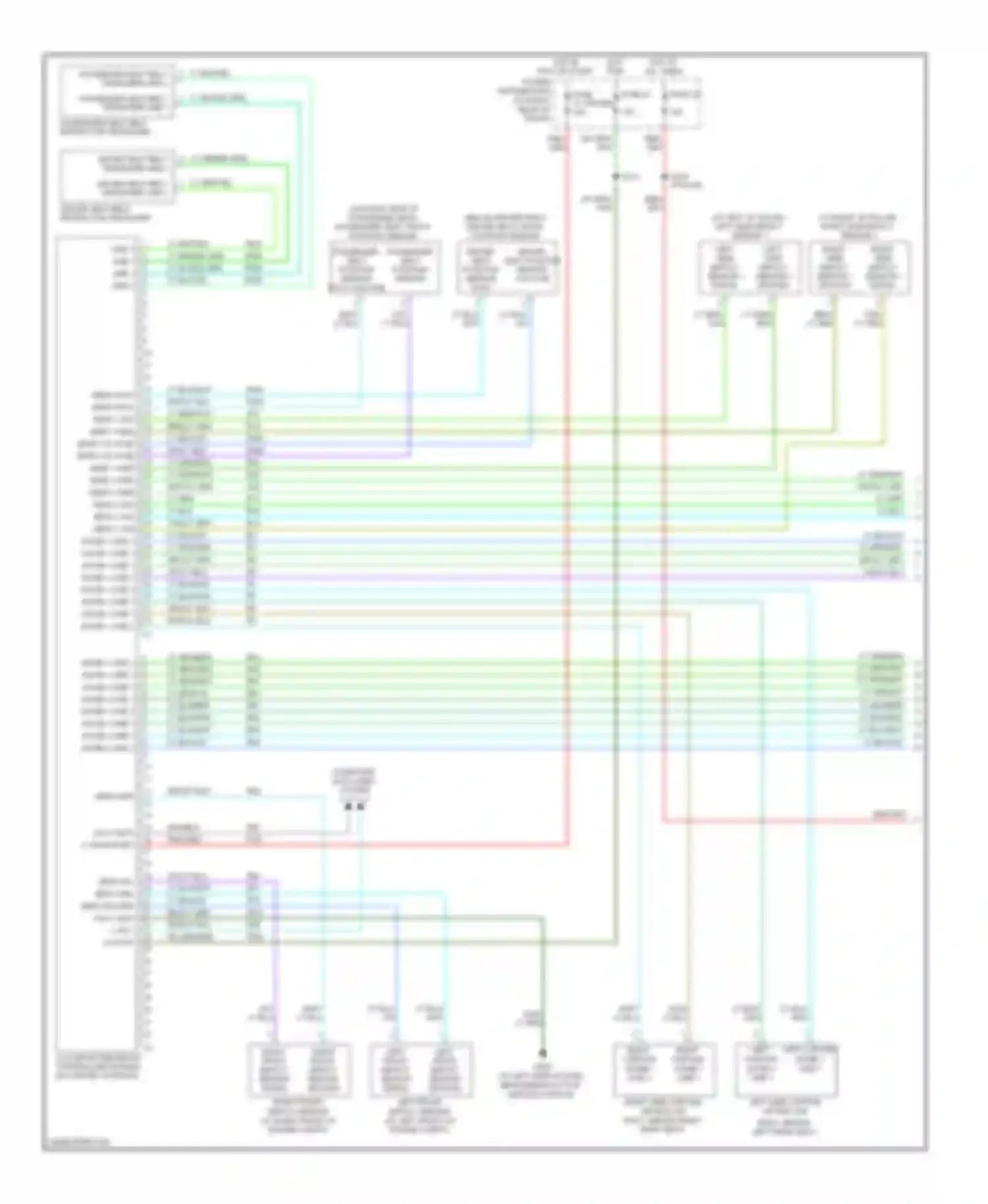 Charger Dodge V (2005-2010): Supplemental restraints circuit (1 of 2)