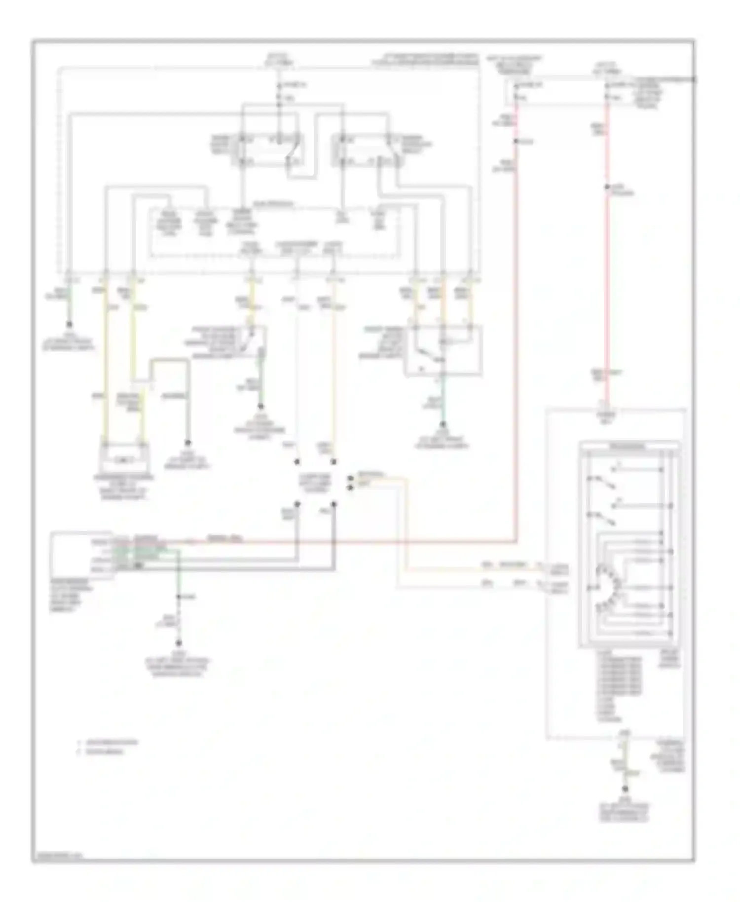 Charger Dodge V (2005-2010): Wiper/washer circuit