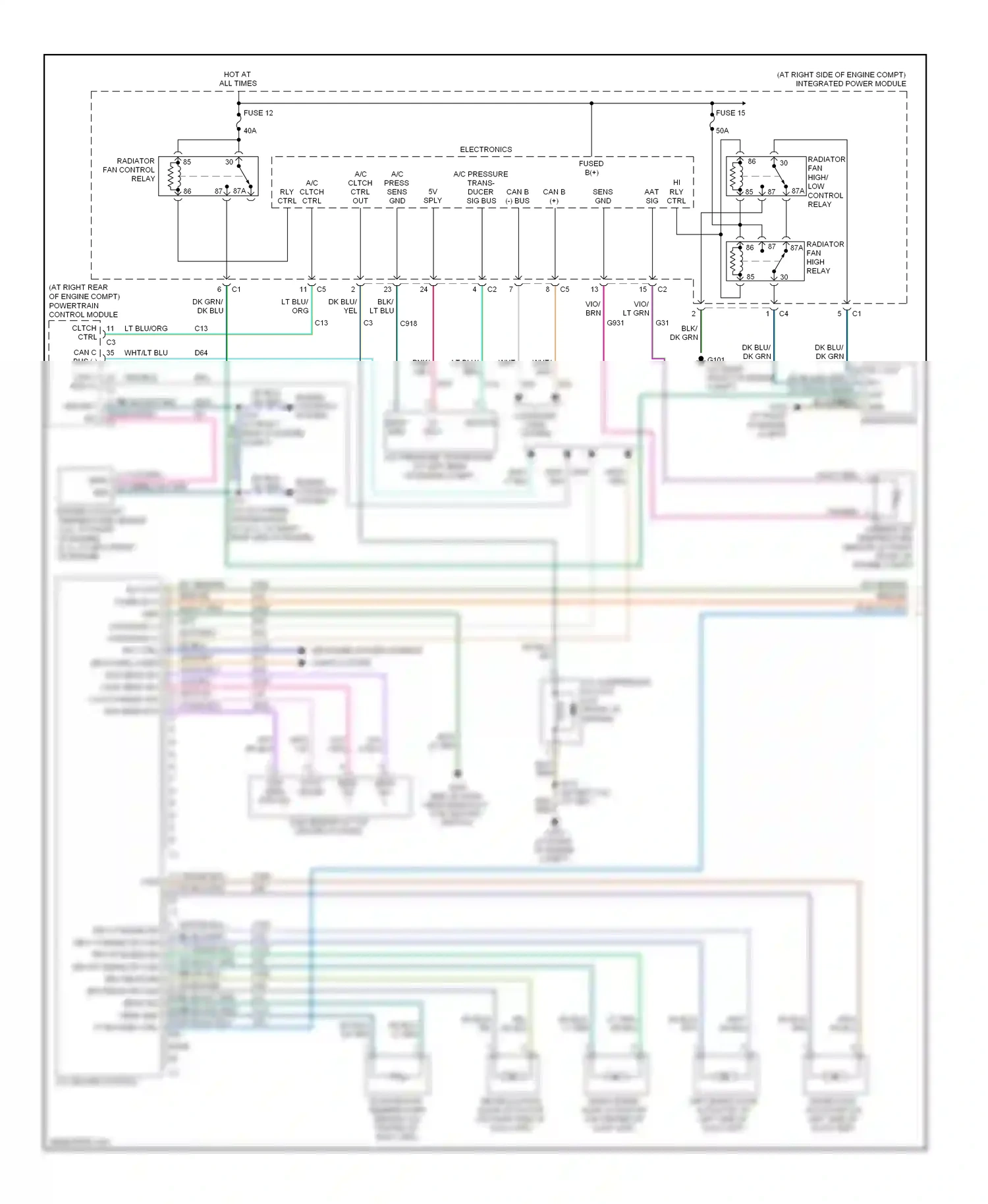 Dodge Charger V (2005-2010) cltch ctrl wiring diagram  (1 of 3)