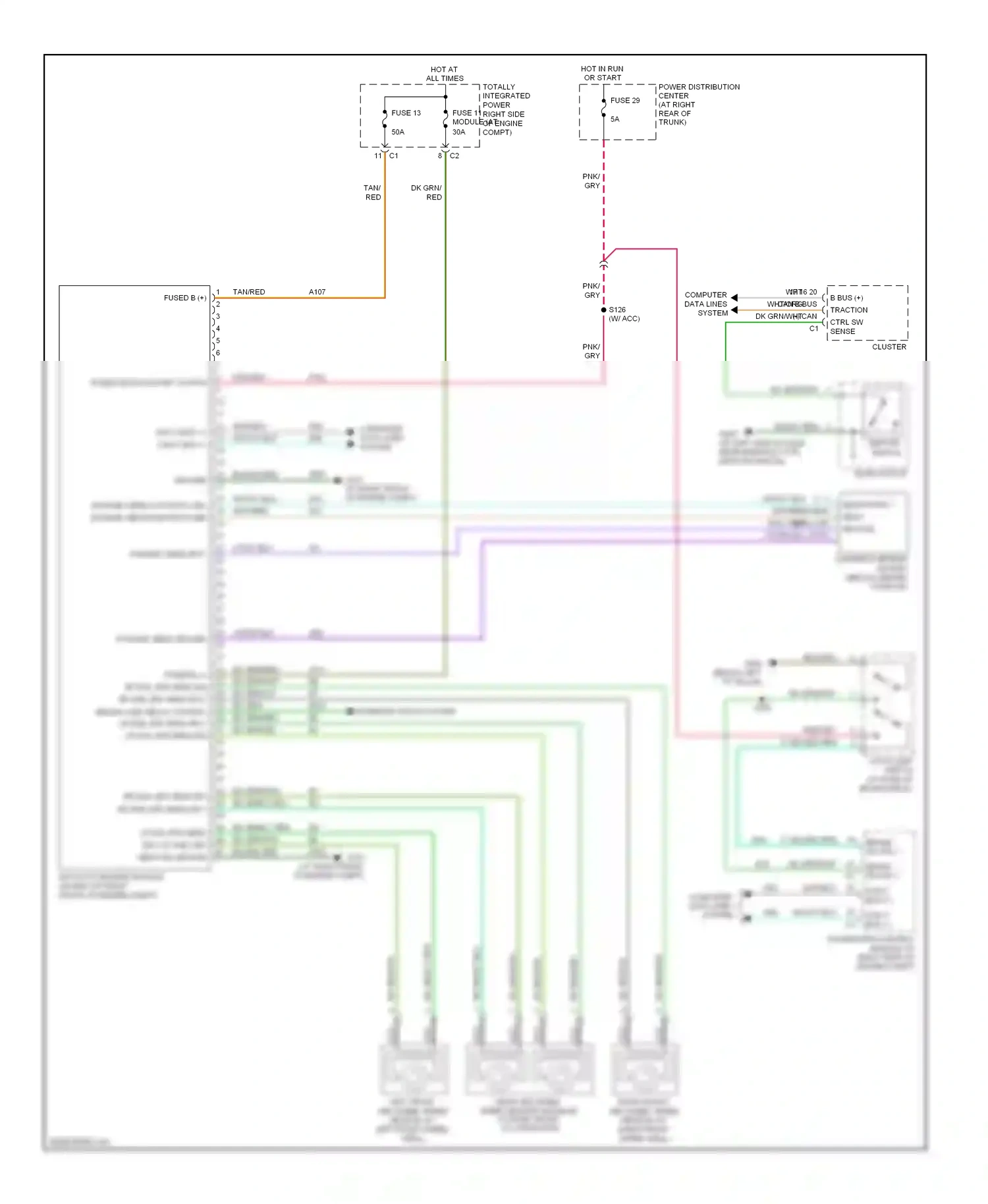 Dodge Charger V (2005-2010) computer data lines system wiring diagram  (1 of 48)
