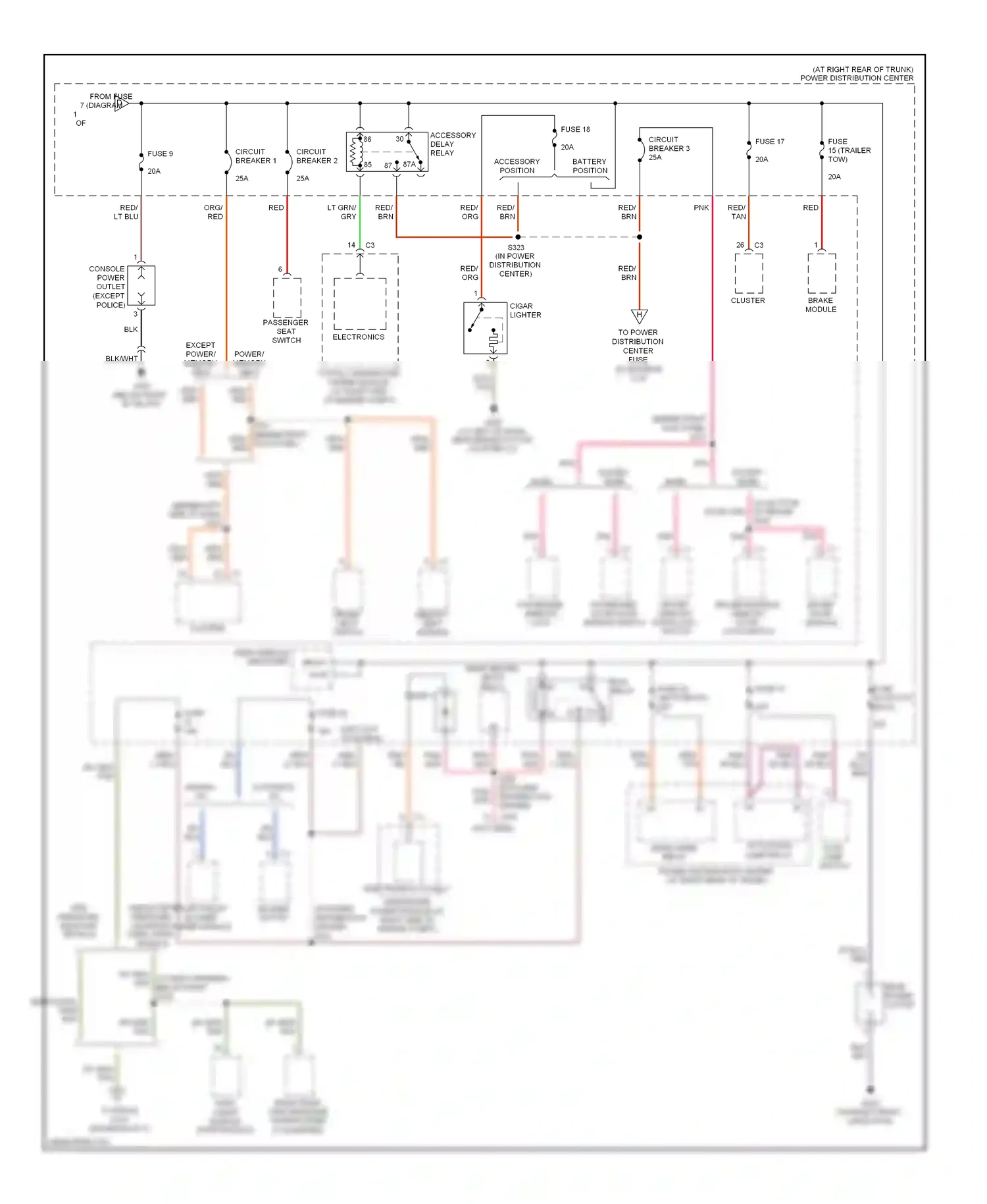 Dodge Charger V (2005-2010) electronics wiring diagram  (13 of 19)