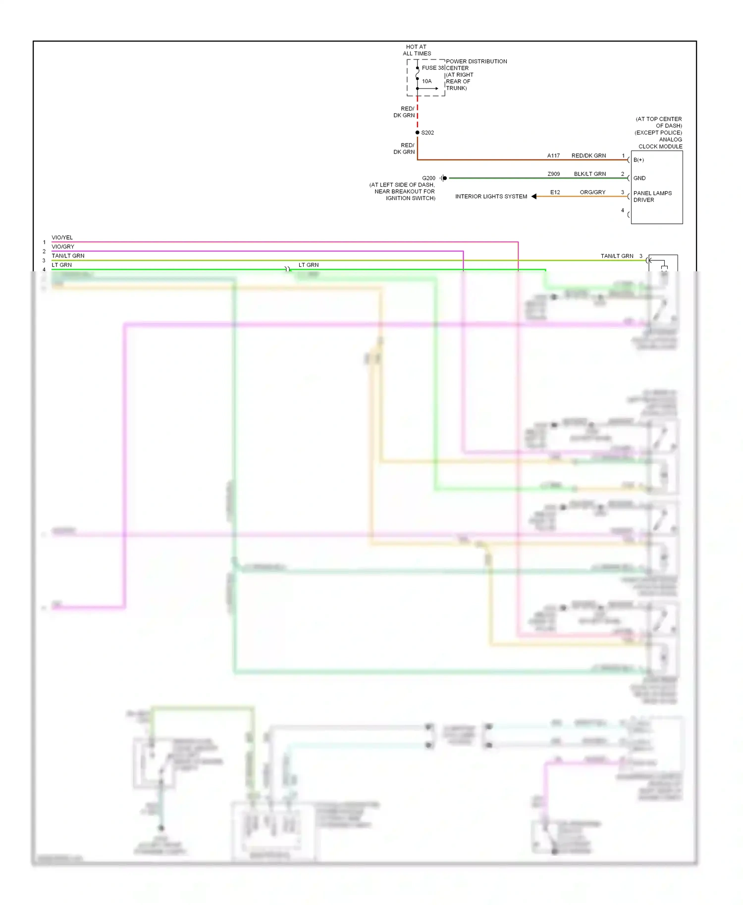 Dodge Charger V (2005-2010) electronics wiring diagram  (6 of 19)