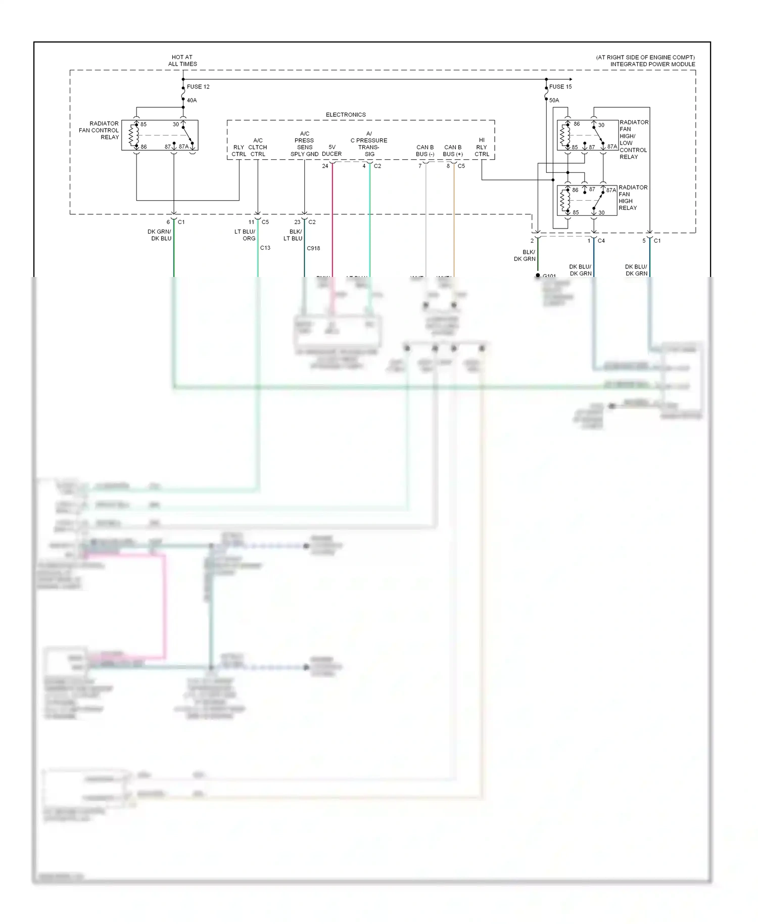 Dodge Charger V (2005-2010) electronics wiring diagram  (3 of 19)