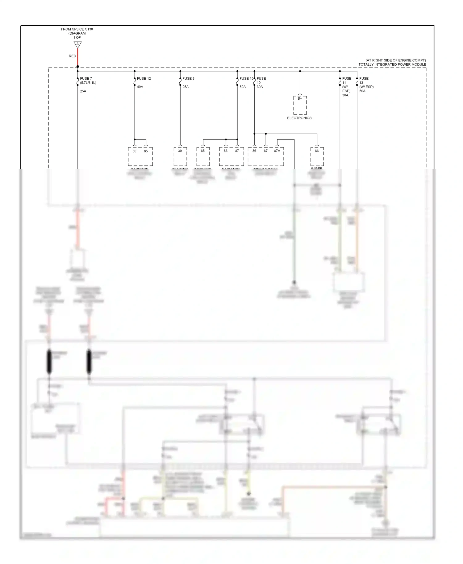 Dodge Charger V (2005-2010) electronics wiring diagram  (10 of 19)