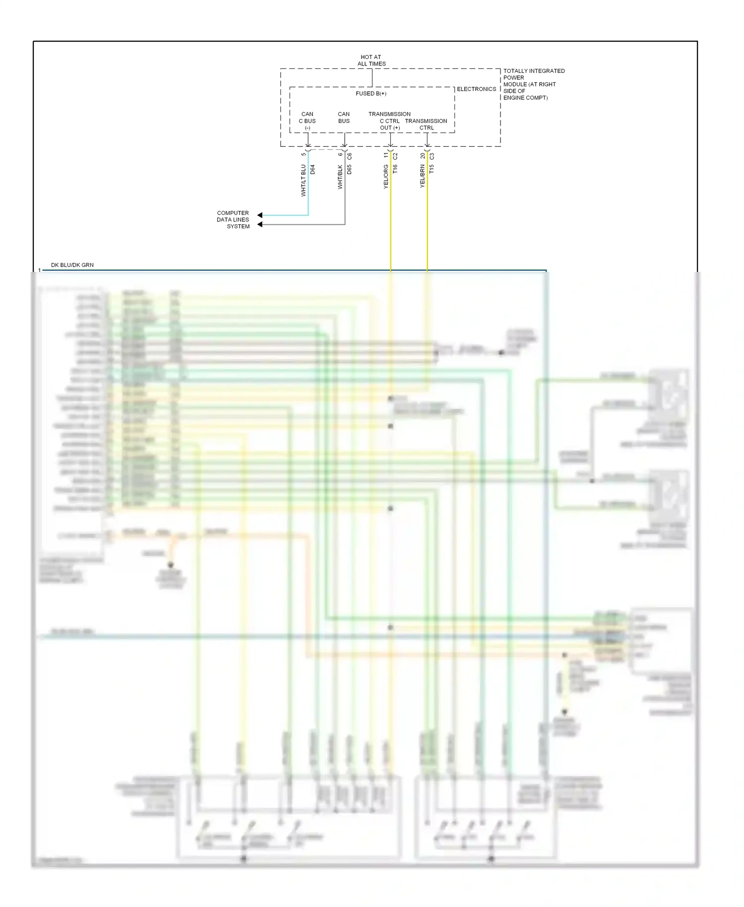 Dodge Charger V (2005-2010) engine controls system wiring diagram  (8 of 8)