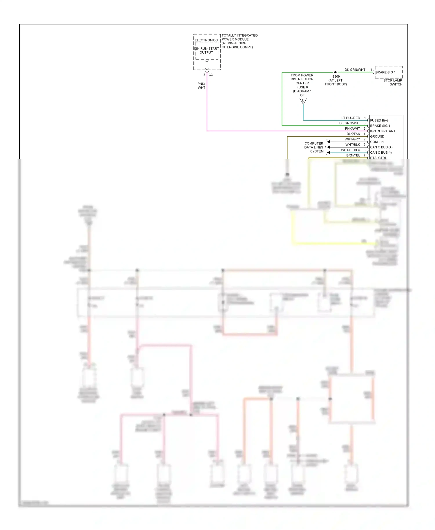Dodge Charger V (2005-2010) except base wiring diagram  (8 of 10)