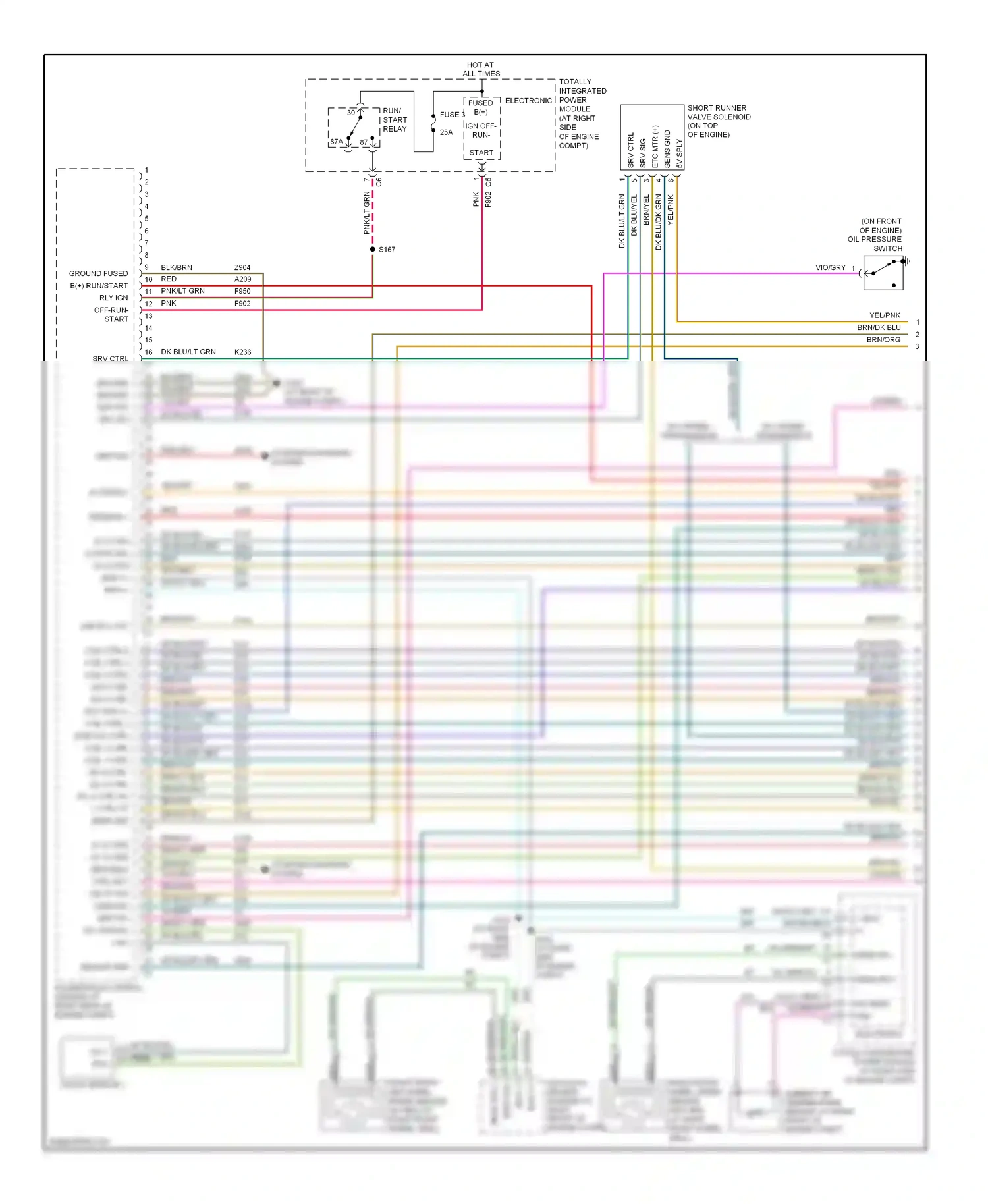 Dodge Charger V (2005-2010) srv ctrl wiring diagram  (1 of 1)