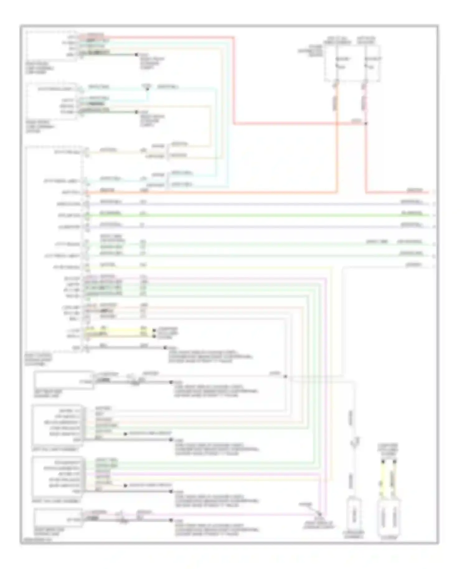 Charger Dodge VI (2010-2014): Exterior lamps circuit (1 of 2)