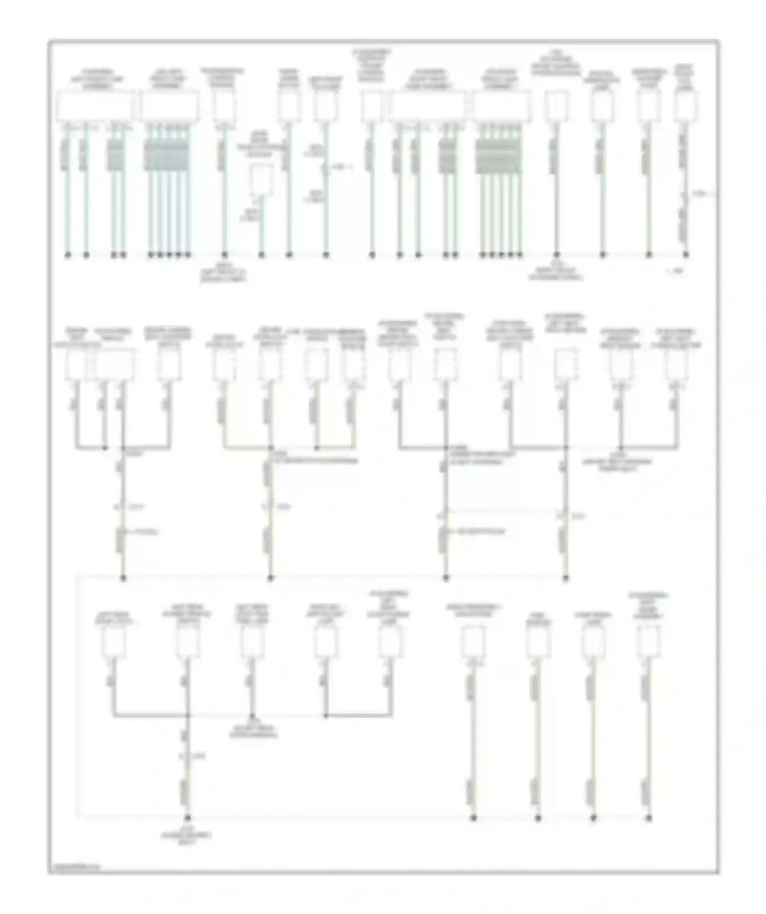 Charger Dodge VI (2010-2014): Ground distribution circuit (1 of 5)