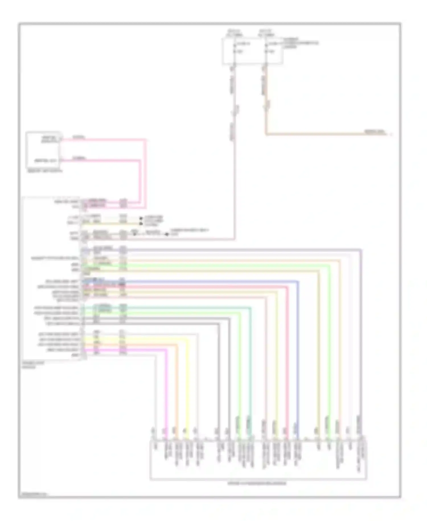Charger Dodge VI (2010-2014): Memory mirrors circuit (1 of 2)
