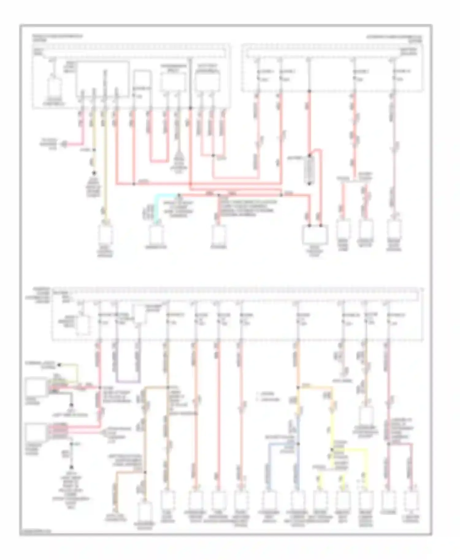 Charger Dodge VI (2010-2014): Power distribution circuit (1 of 4)