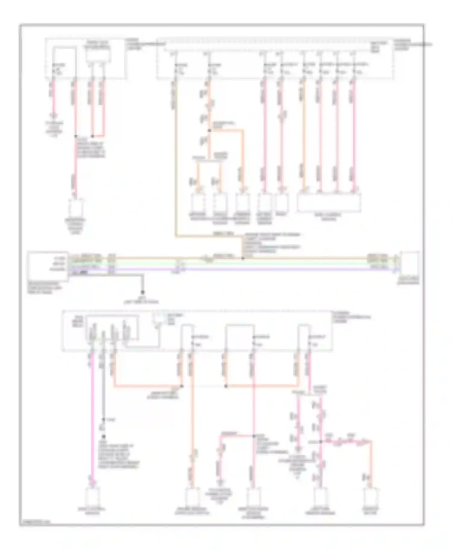 Charger Dodge VI (2010-2014): Power distribution circuit (2 of 4)
