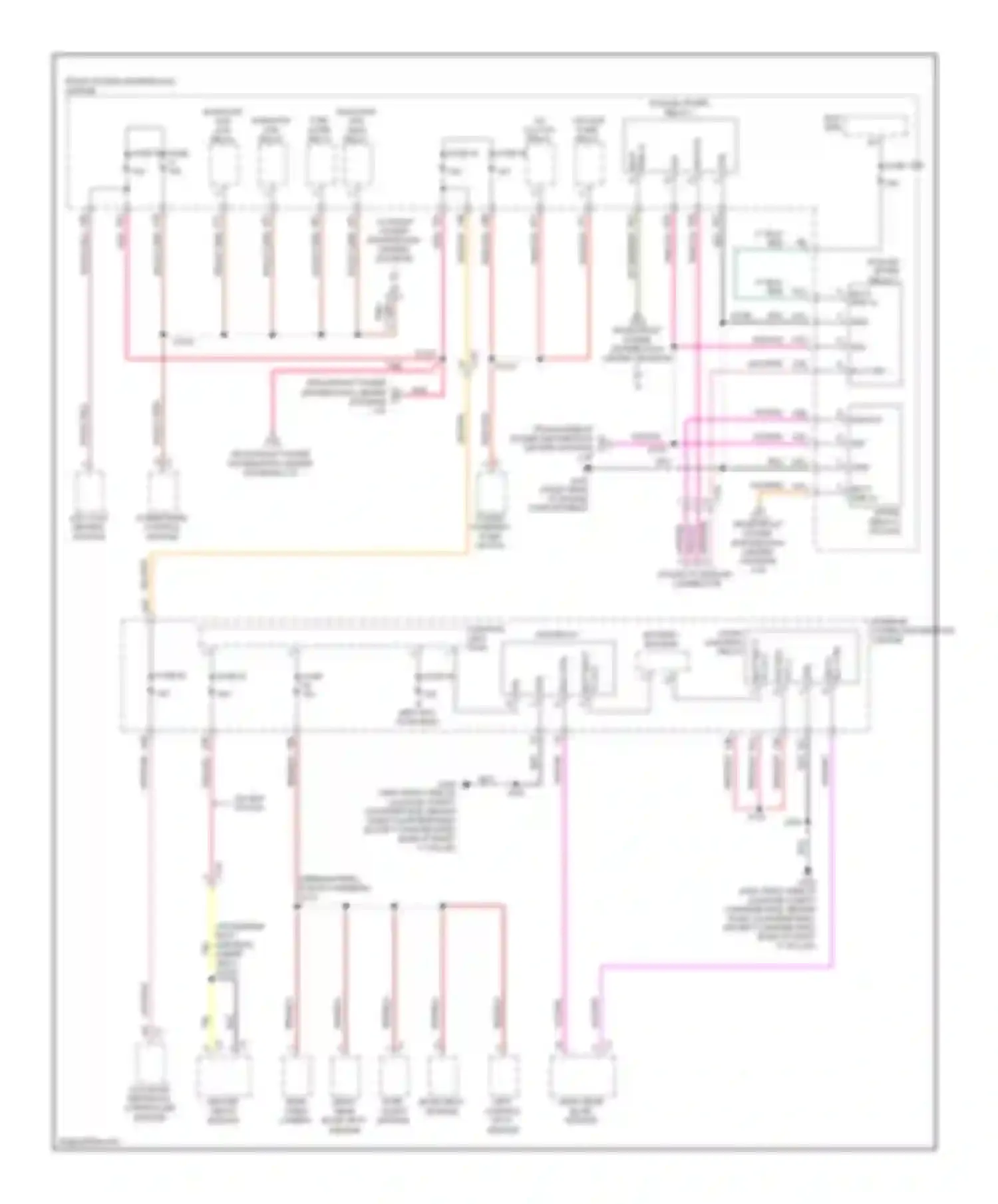 Charger Dodge VI (2010-2014): Power distribution circuit (4 of 4)