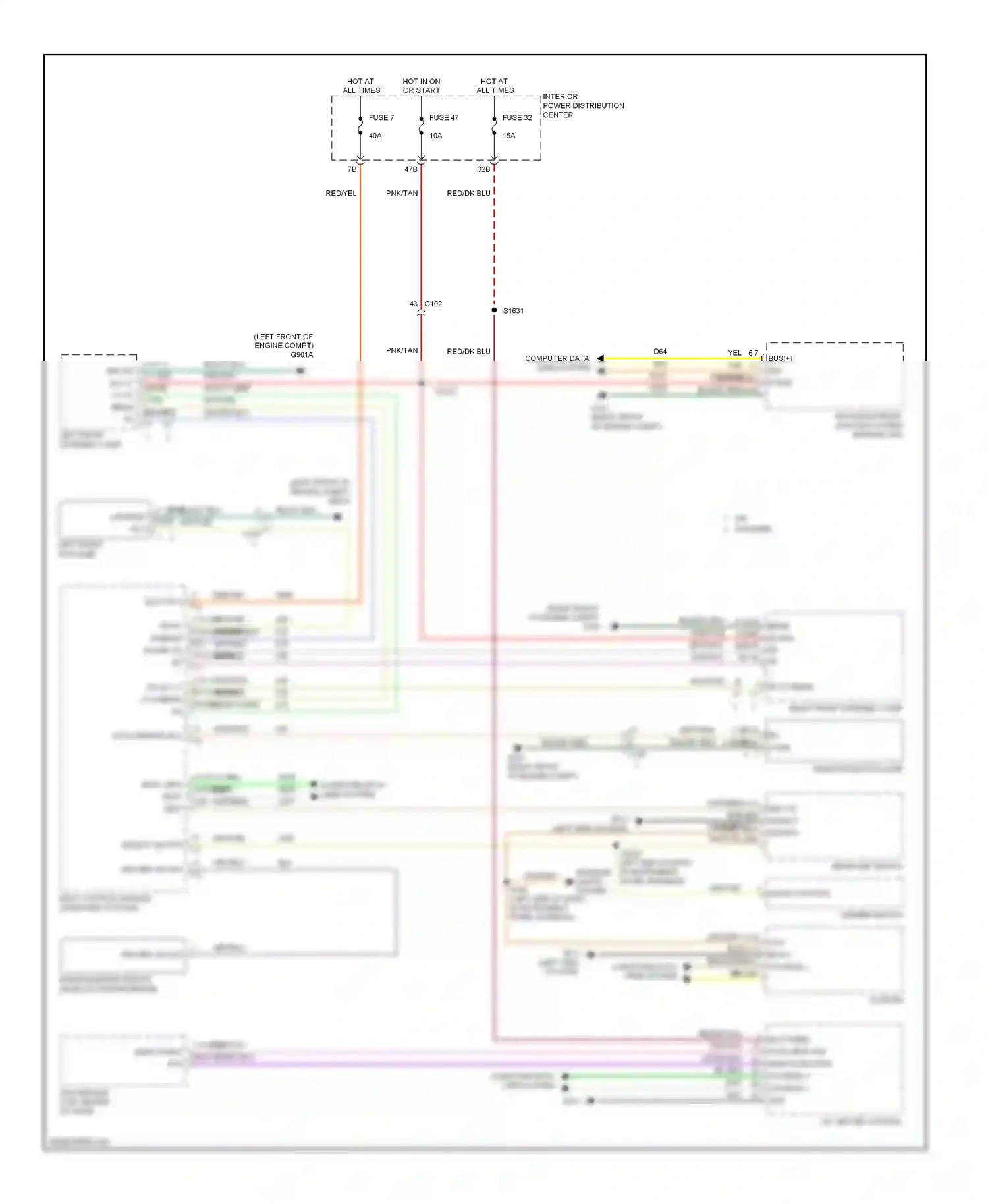 Dodge Charger VI (2010-2014) computer data lines system wiring diagram  (24 of 59)