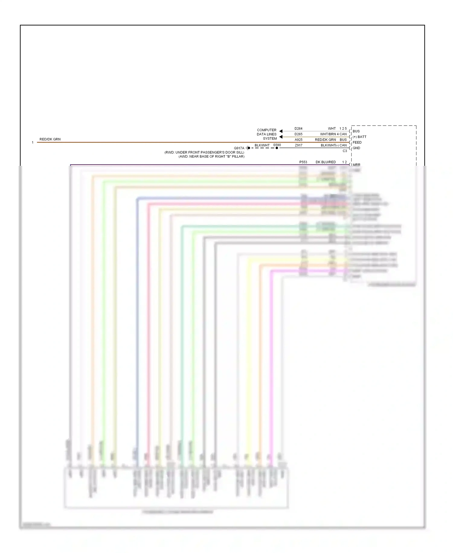Dodge Charger VI (2010-2014) computer data lines system wiring diagram  (35 of 59)