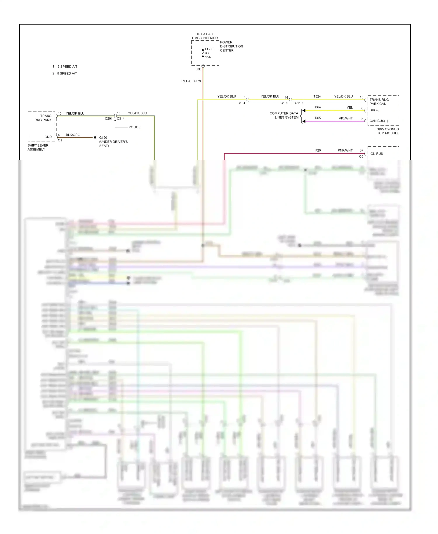 Dodge Charger VI (2010-2014) computer data lines system wiring diagram  (10 of 59)
