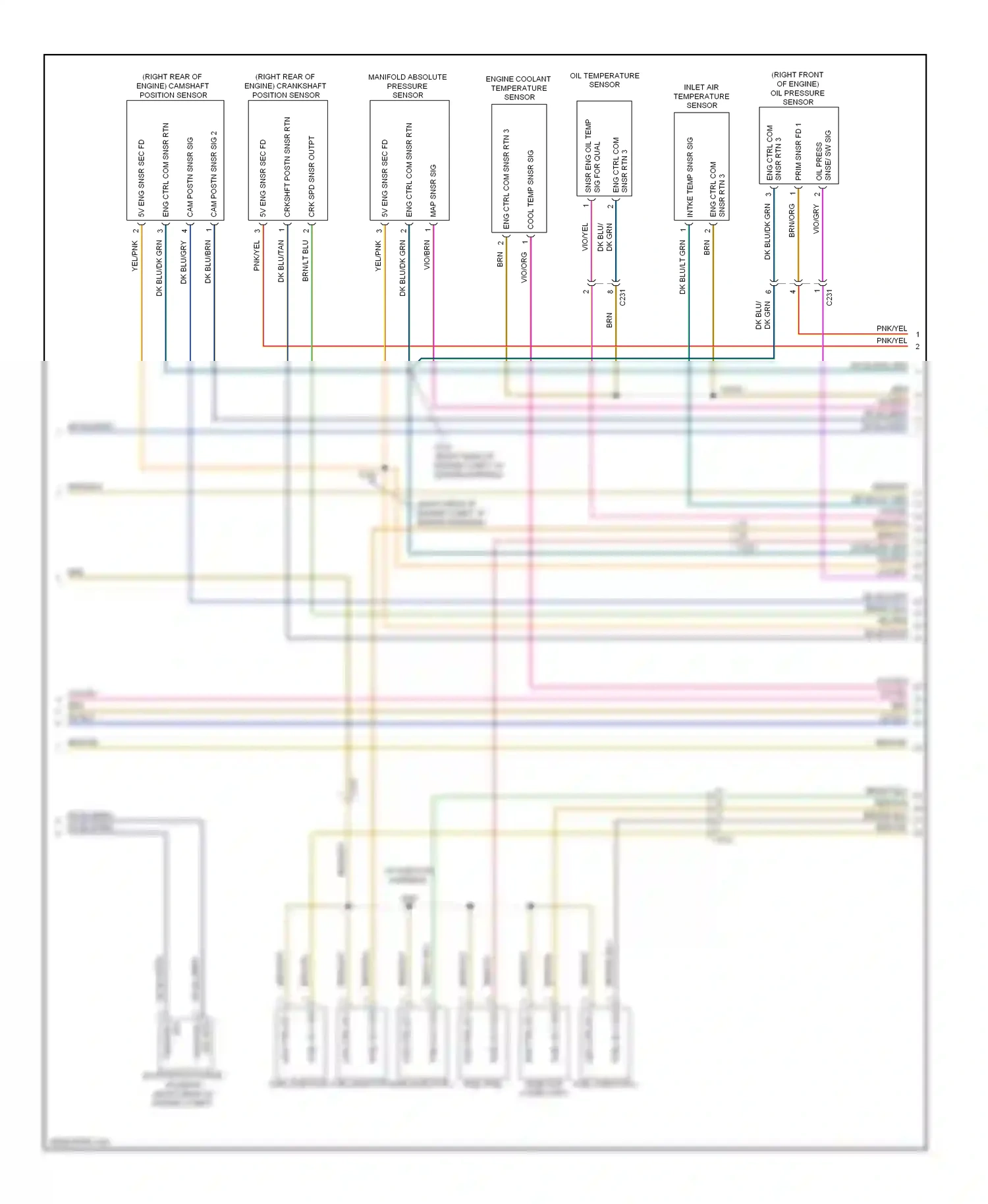 Dodge Charger VI (2010-2014) engine coolant temperature sensor wiring diagram  (1 of 1)
