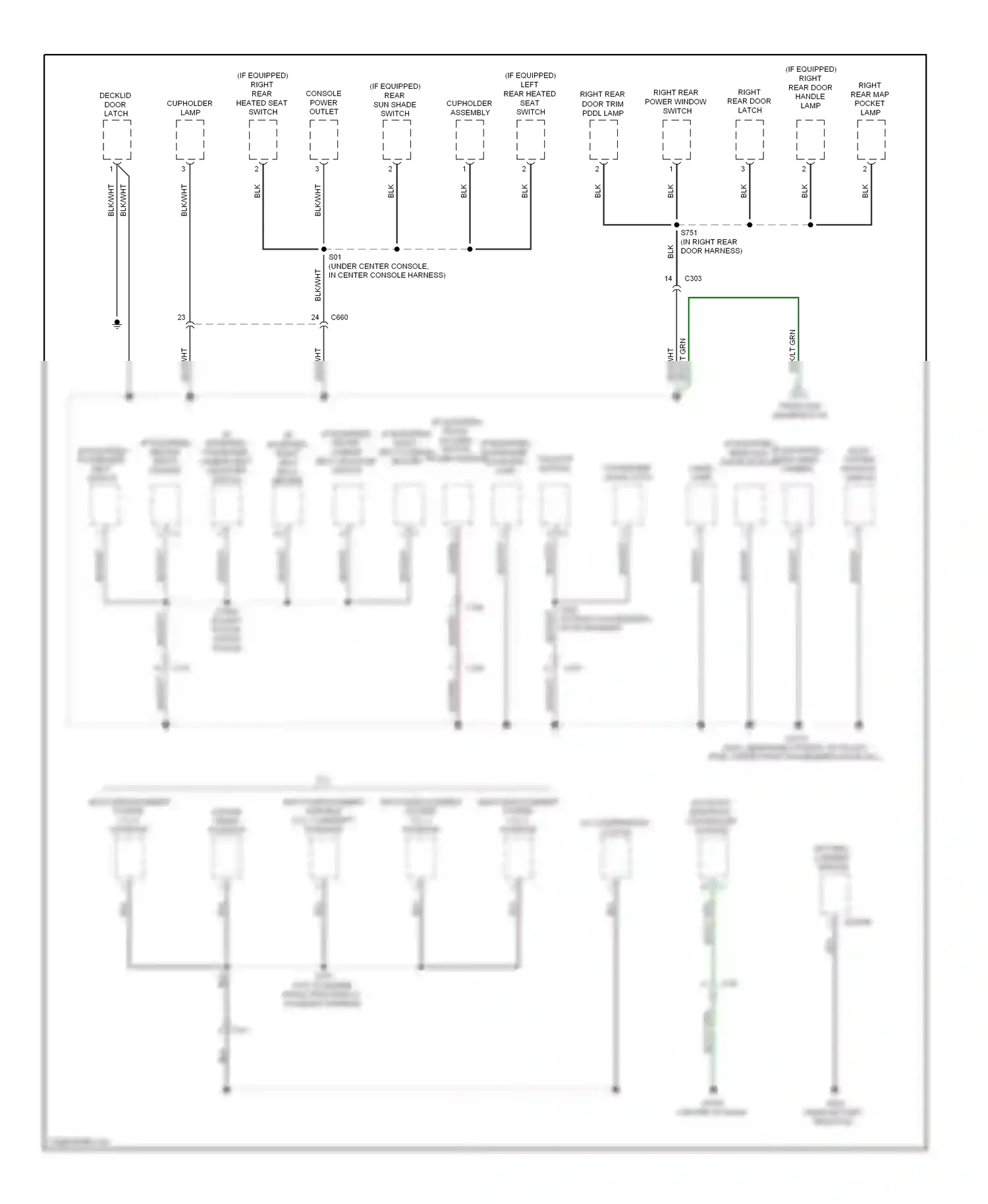 Dodge Charger VI (2010-2014) occupant restraint controller module wiring diagram  (1 of 3)