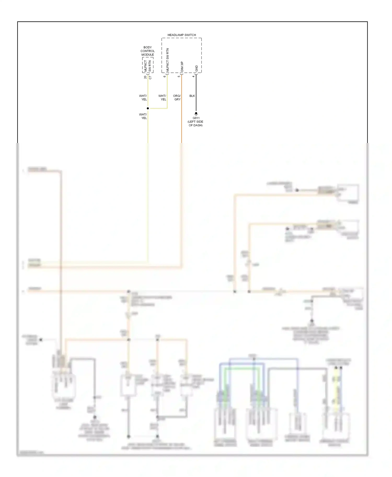 Dodge Charger VI (2010-2014) steering control module wiring diagram  (2 of 4)