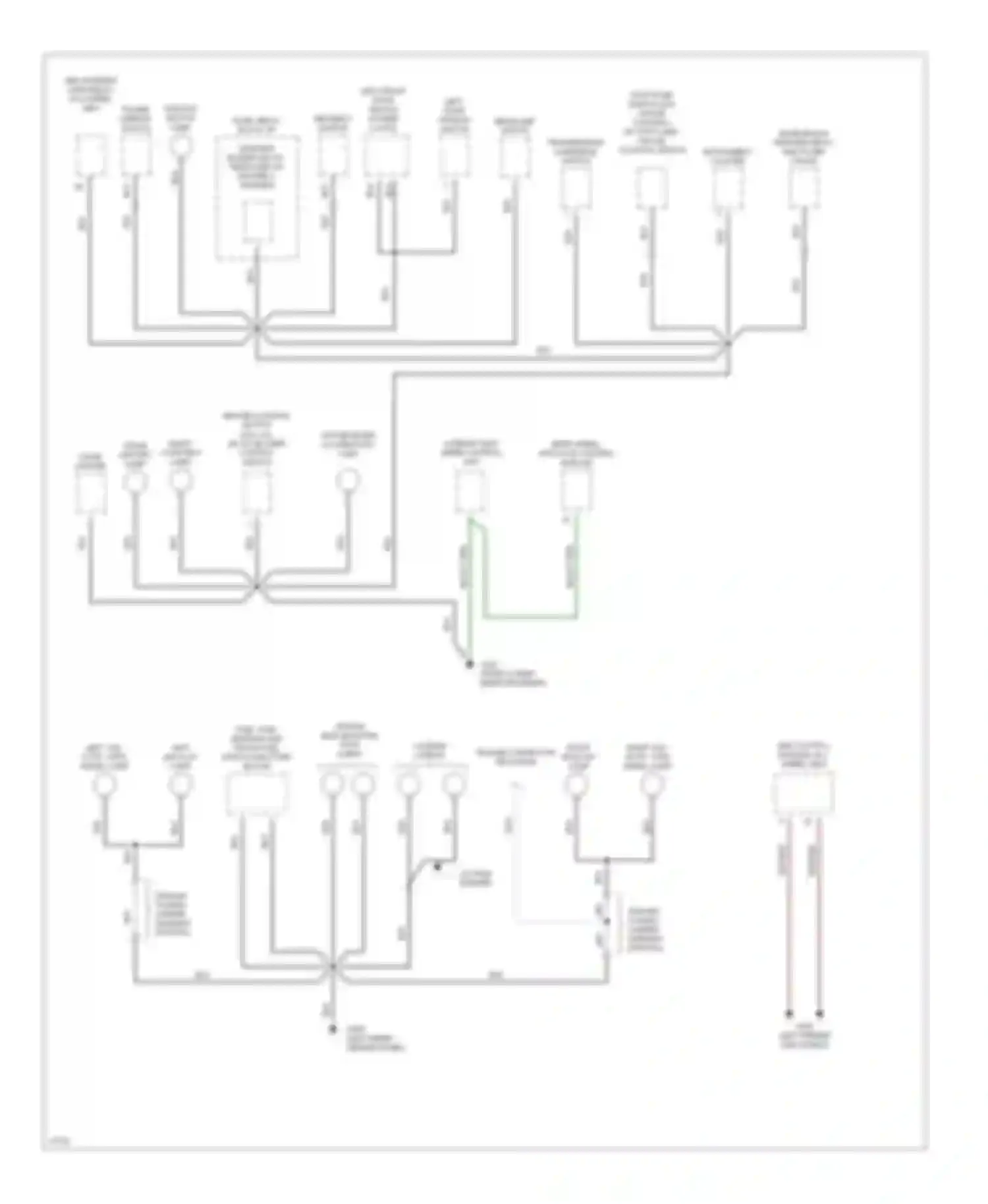 Dakota Sport Dodge  (1989-1994): Ground distribution circuit (2 of 2)