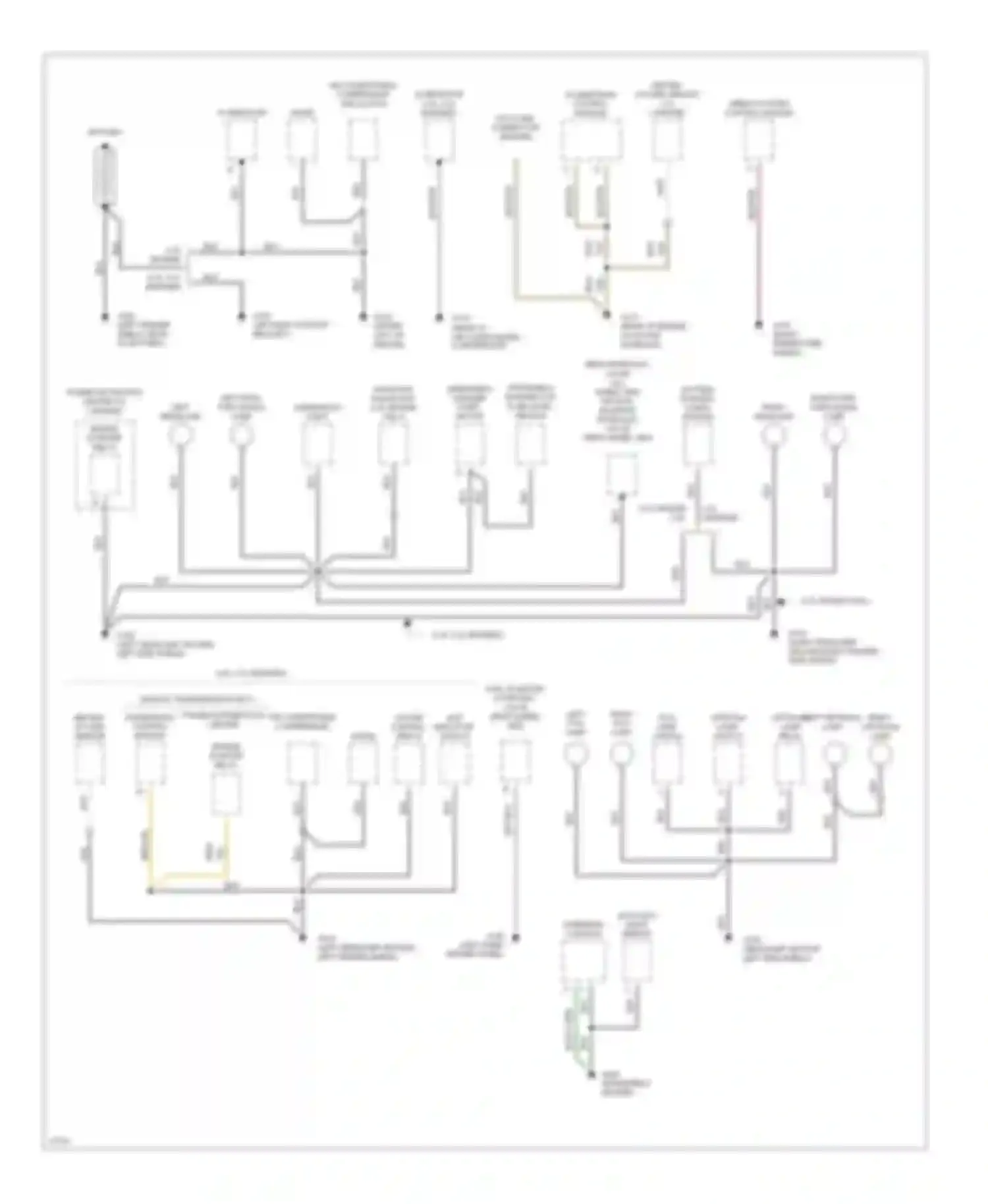 Dakota WS Dodge  (1994-1994): Ground distribution circuit (1 of 2)